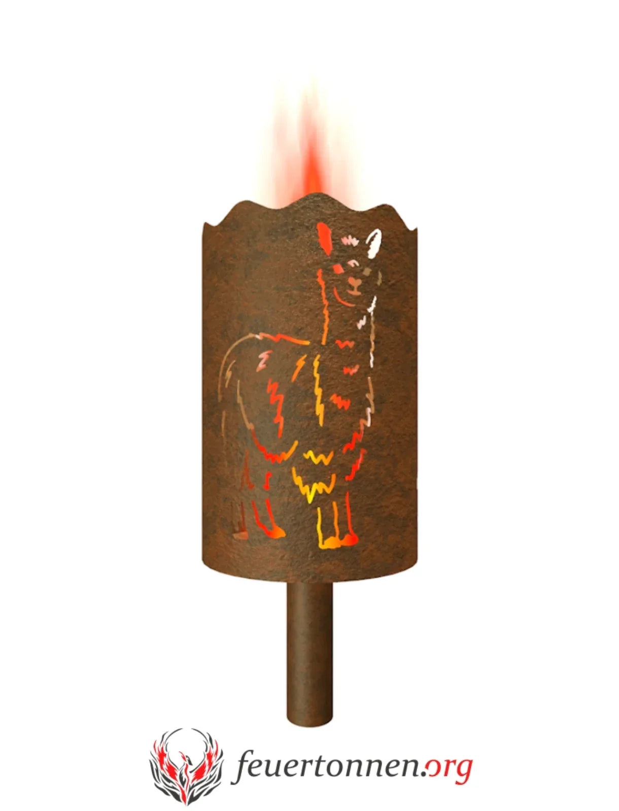 Gartenfackel Alpaka - feuertonnen.org