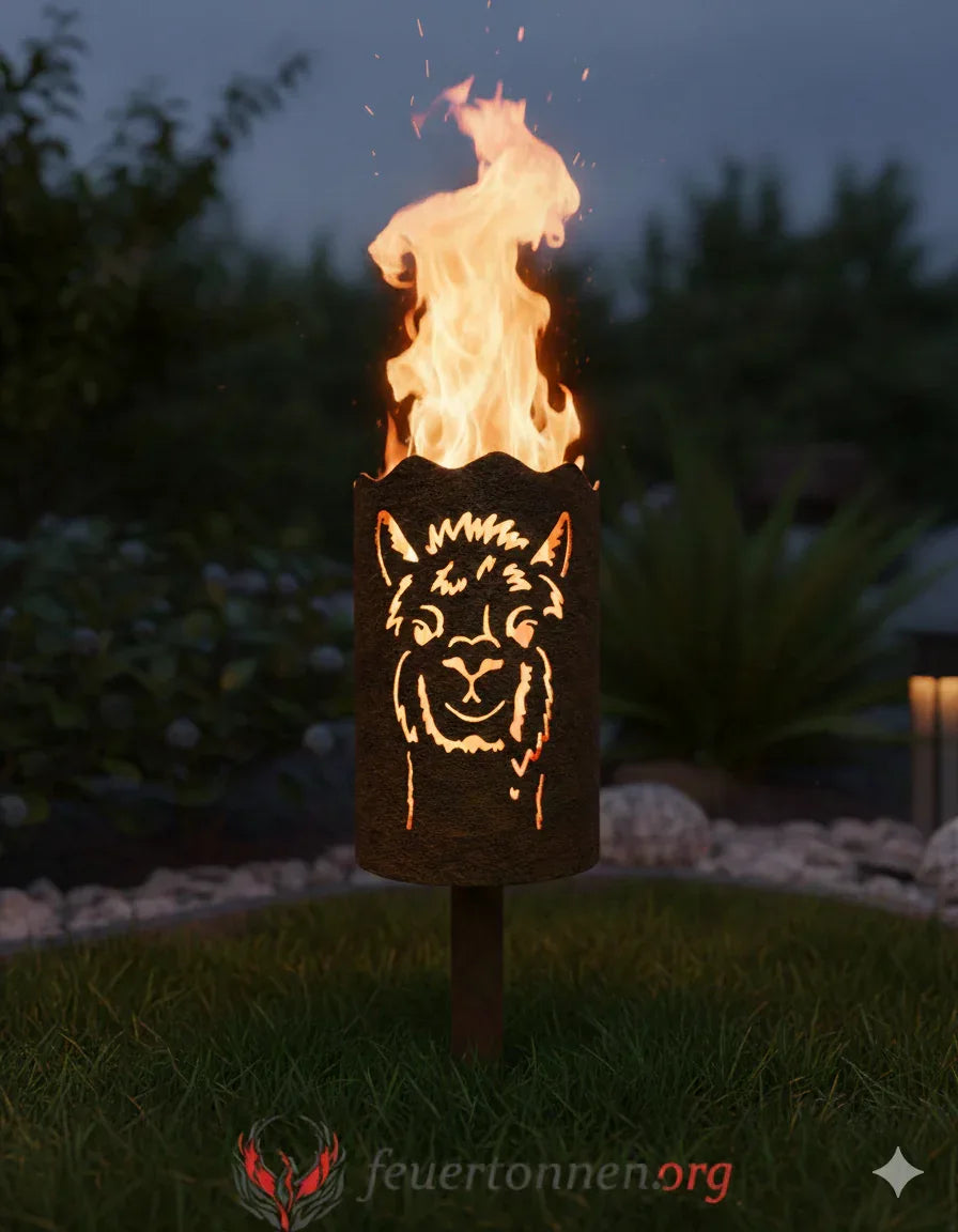 Gartenfackel Alpaka - feuertonnen.org