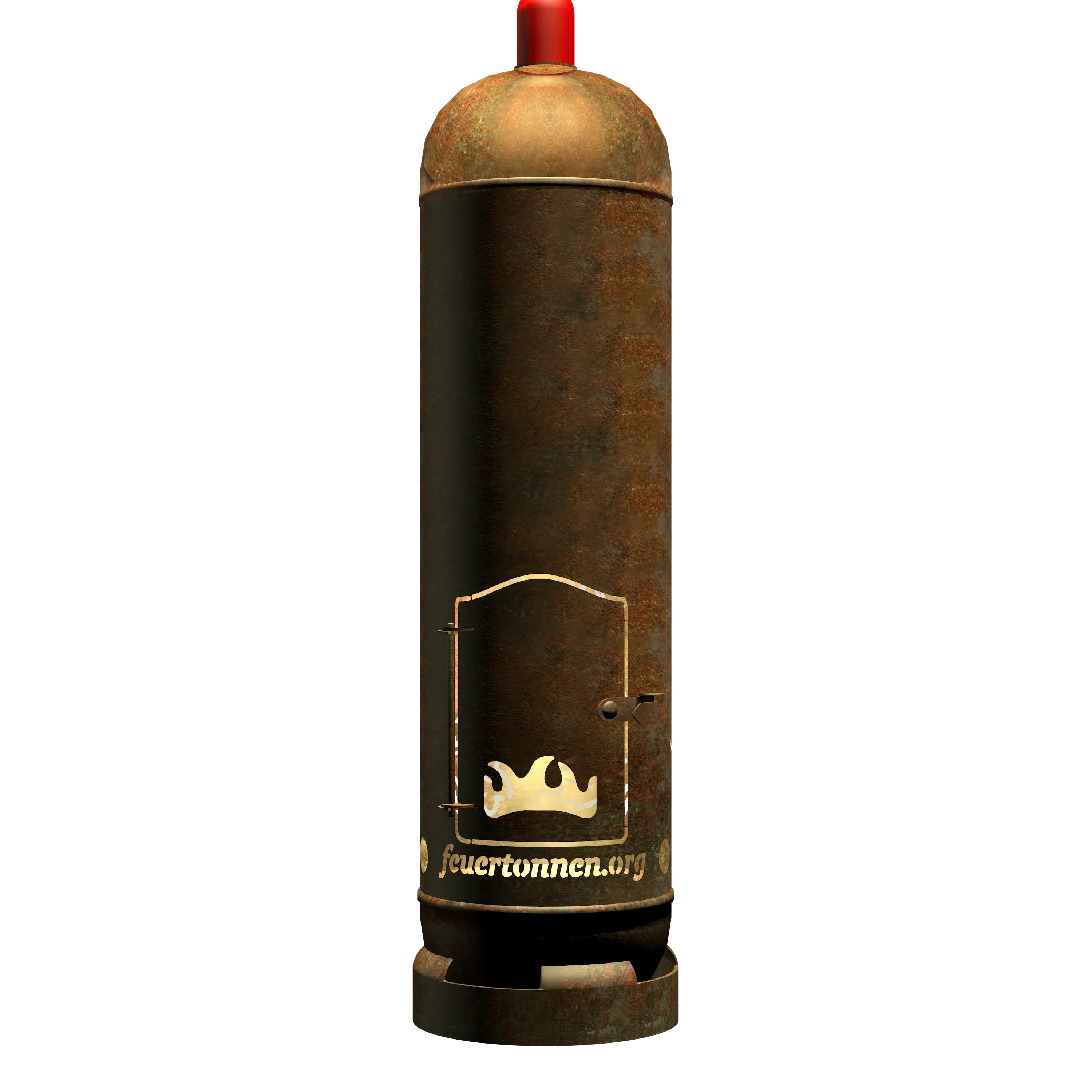 Feuertonne "Hirsch mit Eicheln" - feuertonnen.org