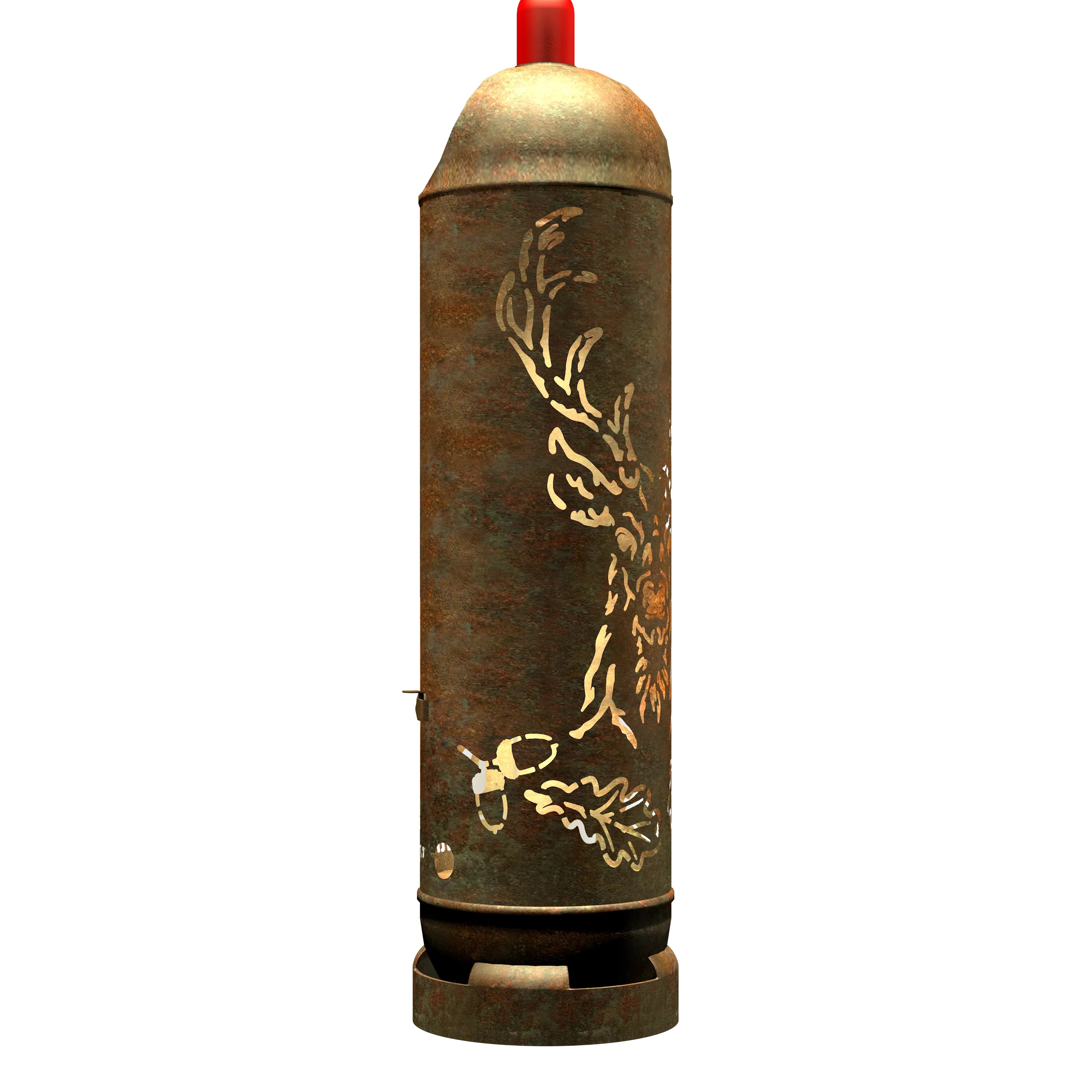 Feuertonne "Hirsch mit Eicheln" - feuertonnen.org