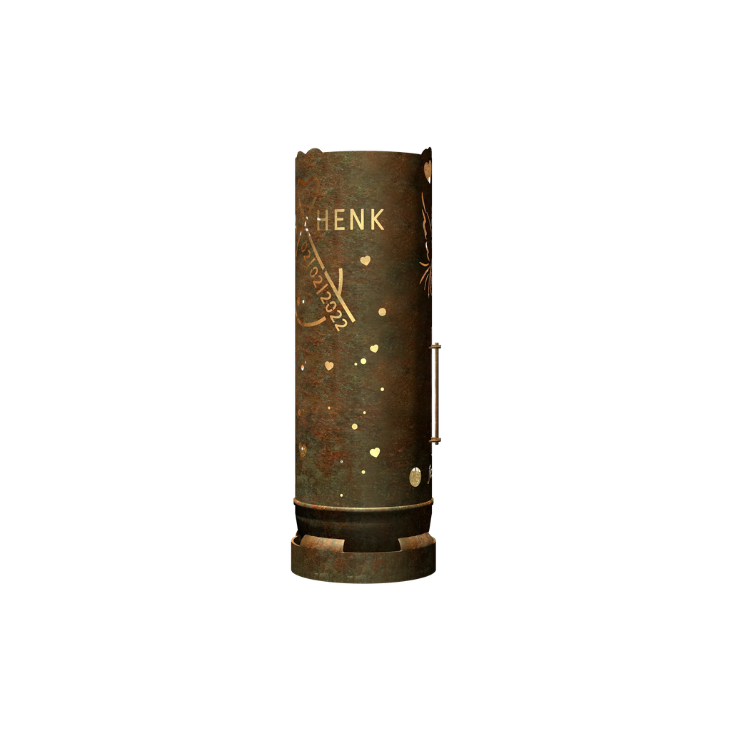 Fire barrel "Wedding motif 1" (incl. personalization)