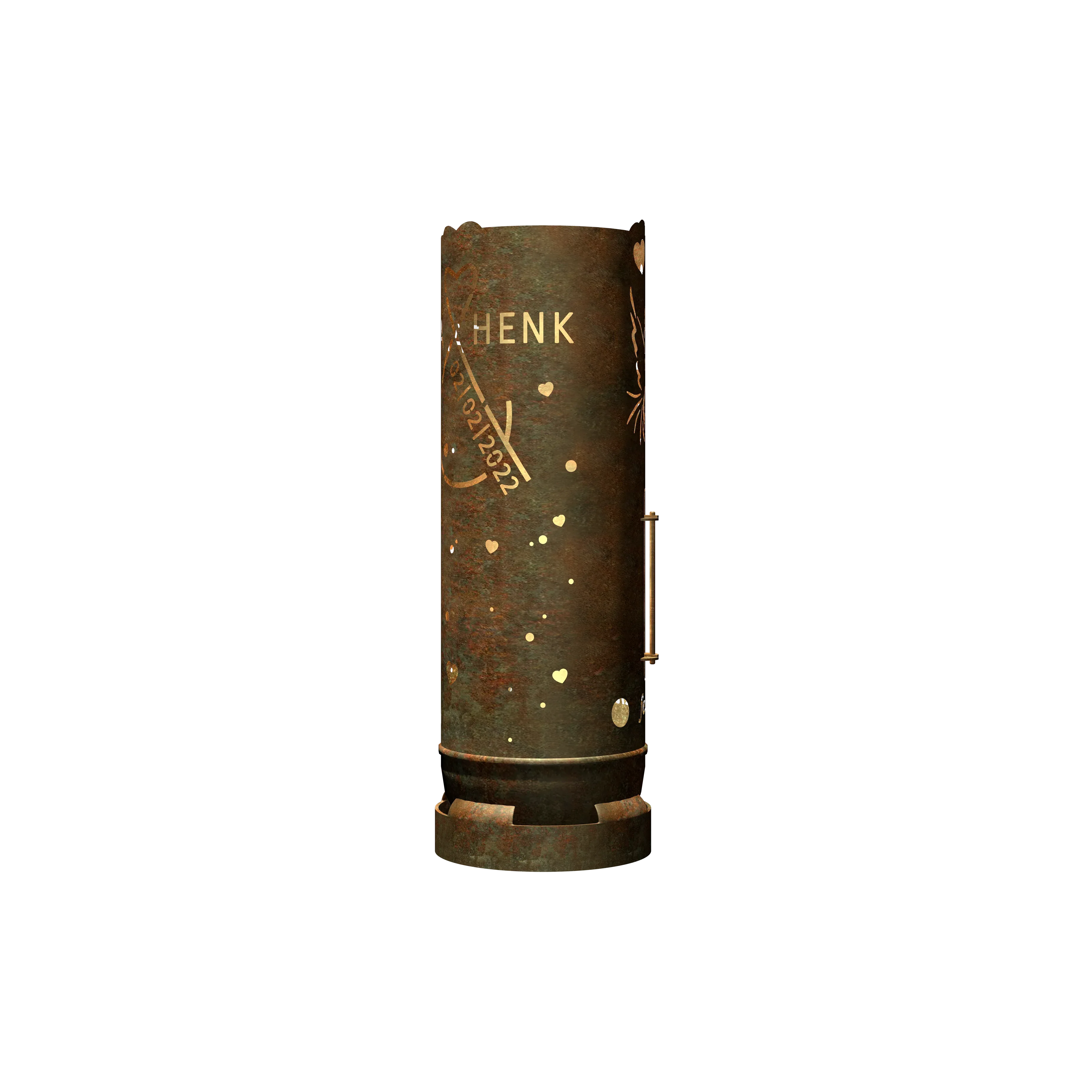 Fire barrel "Wedding motif 1" (incl. personalization)