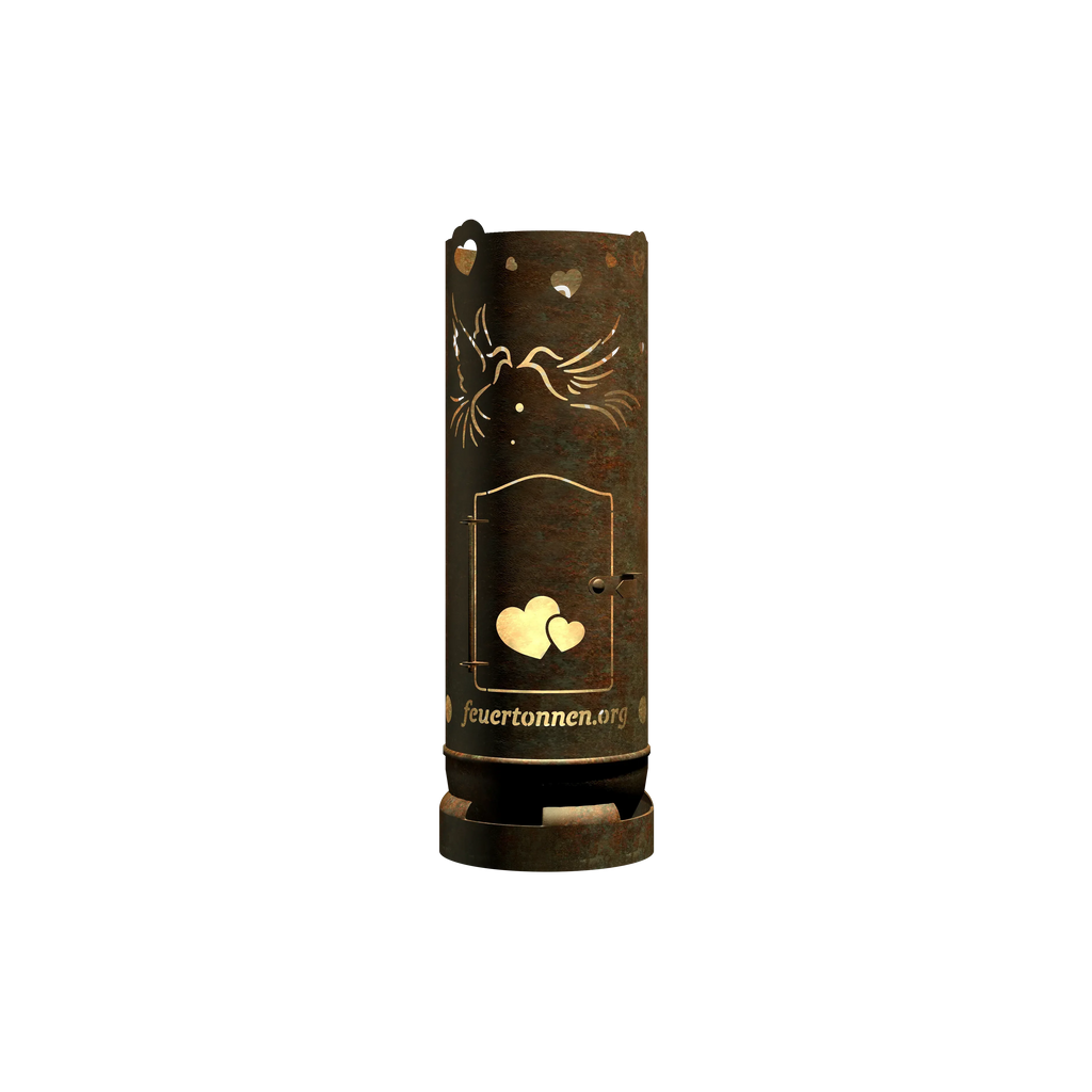 Fire barrel "Wedding motif 1" (incl. personalization)