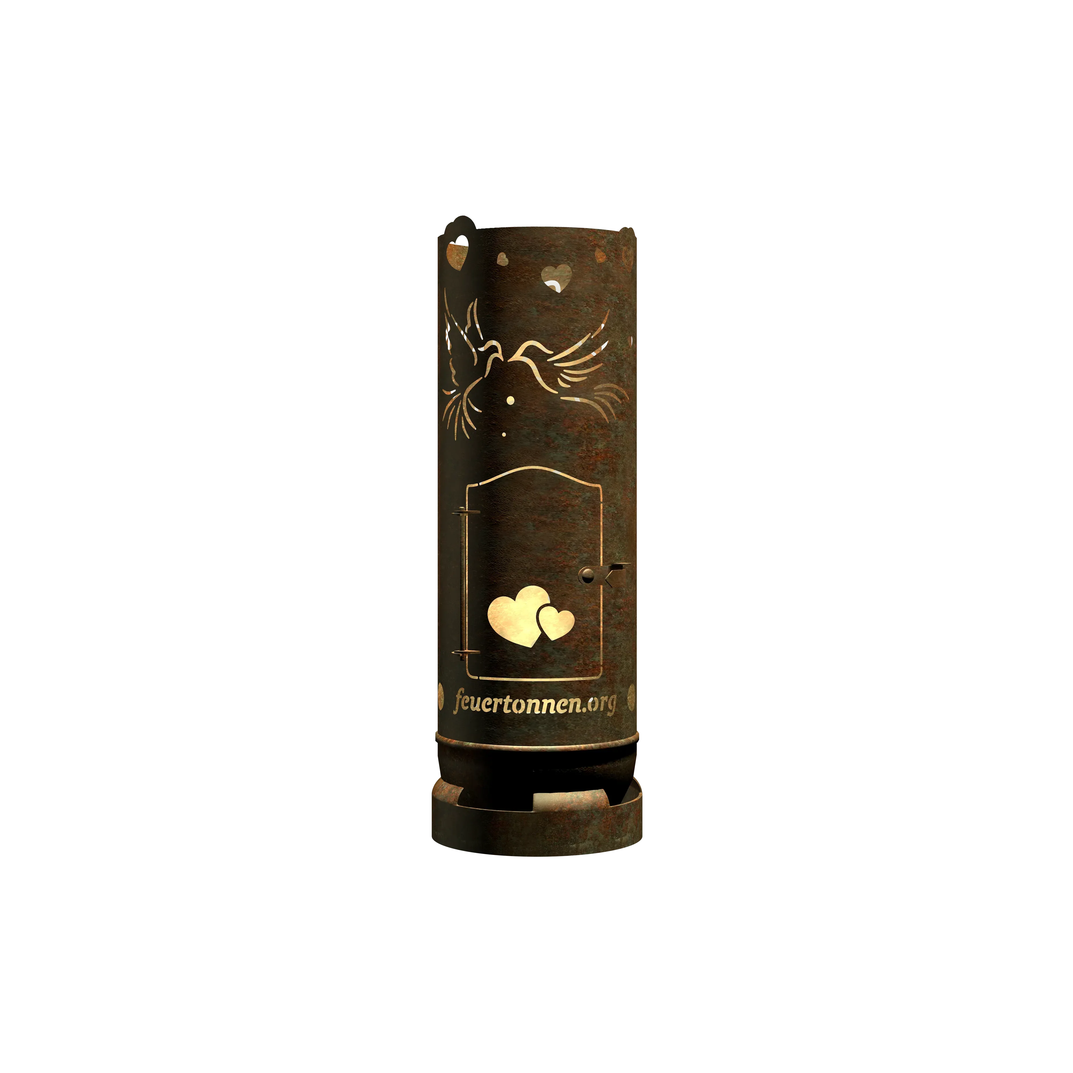 Fire barrel "Wedding motif 1" (incl. personalization)