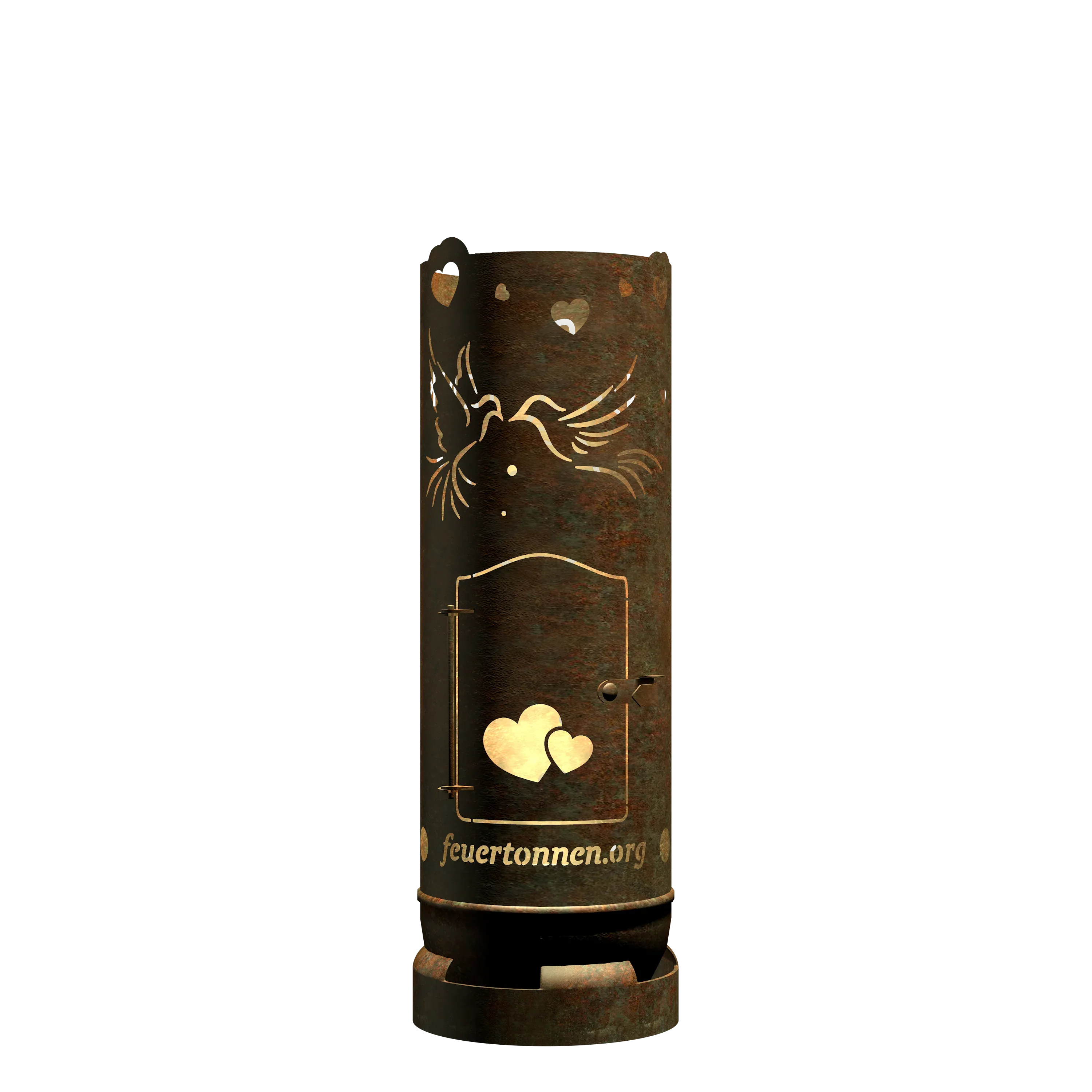 Feuertonne "Hochzeitsmotiv 1" (inkl. Personalisierung) - feuertonnen.org