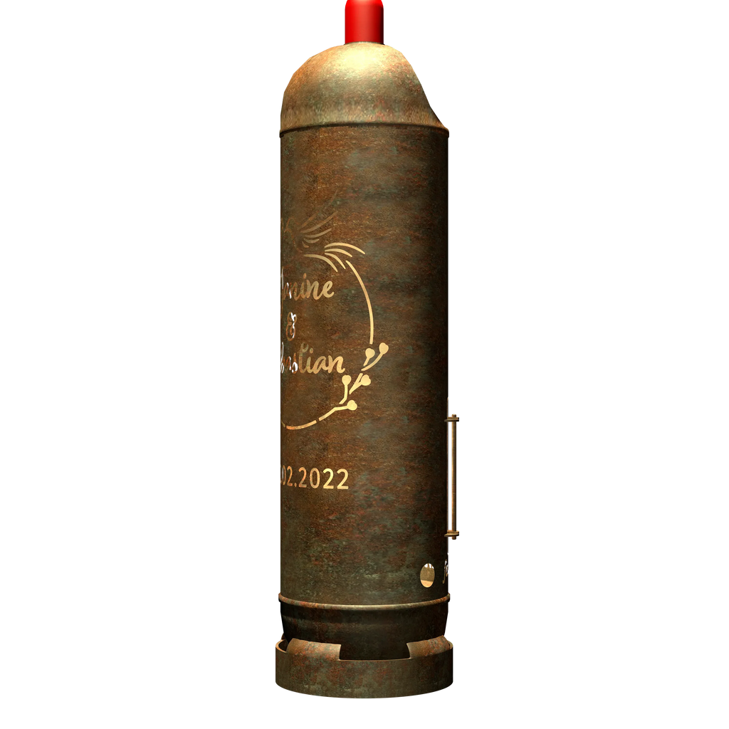 Feuertonne "Hochzeitsmotiv 3" (inkl. Personalisierung) - feuertonnen.org