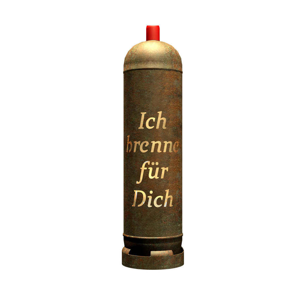 Feuertonne "Ich brenne für Dich"