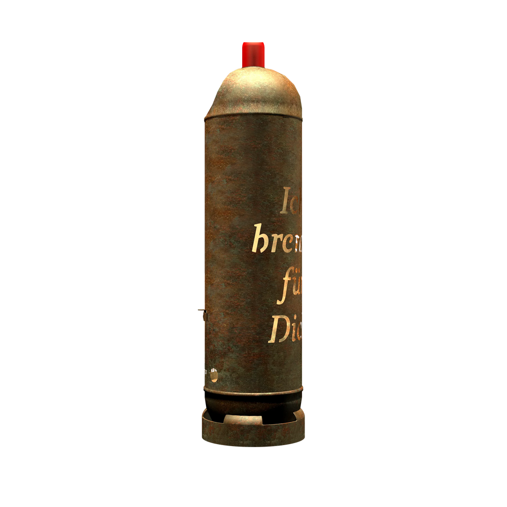 Feuertonne "Ich brenne für Dich"