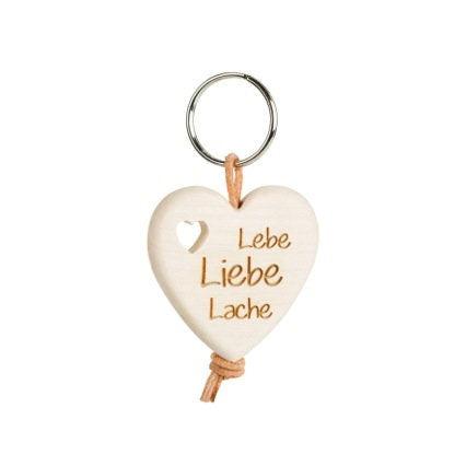 Thankgoods Heart Keychain Live, Laugh, Love