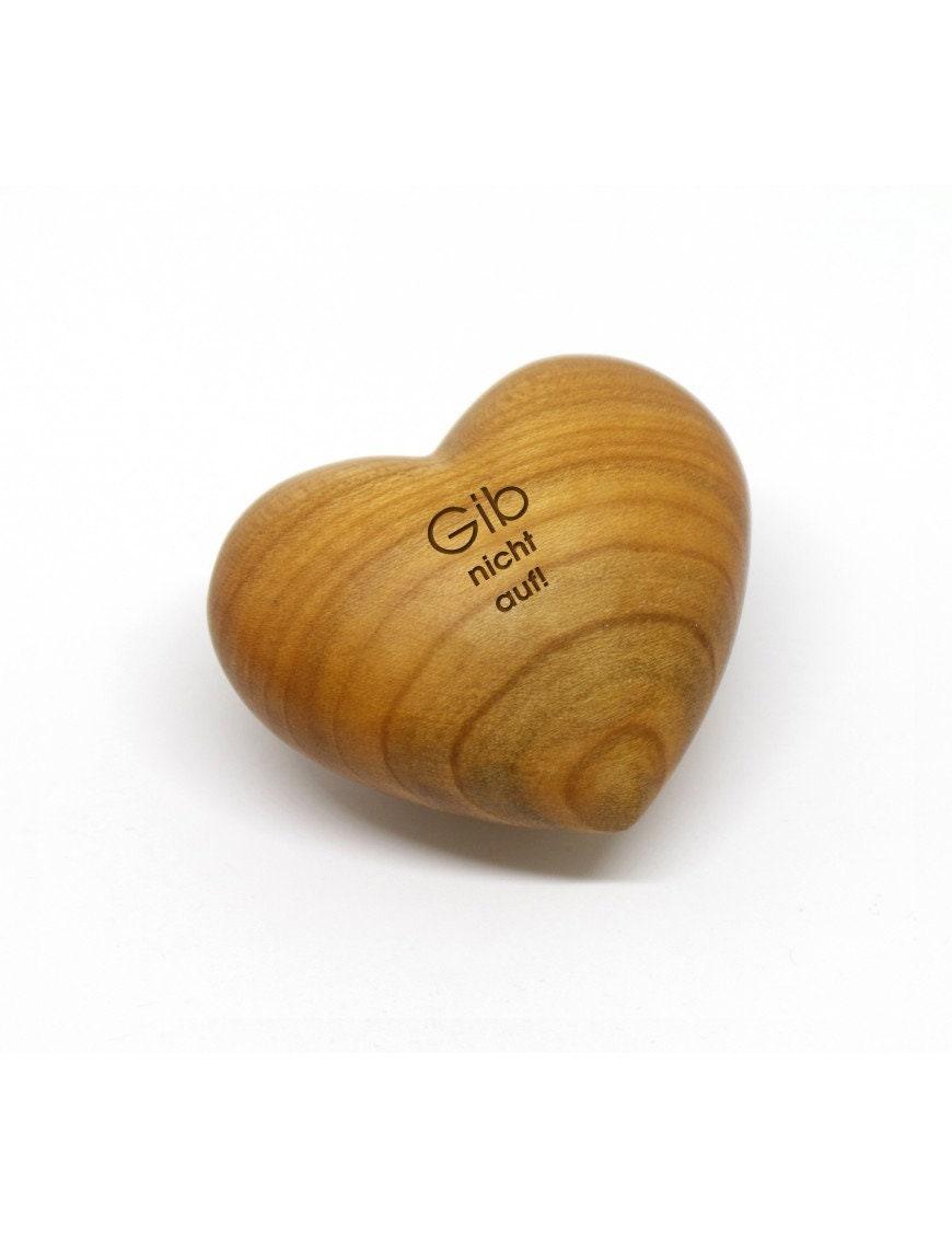Thankgoods Wooden Heart Don't give up!
