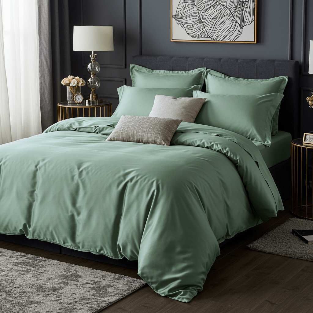 Charm Baumwolle Satin Spannbettlaken