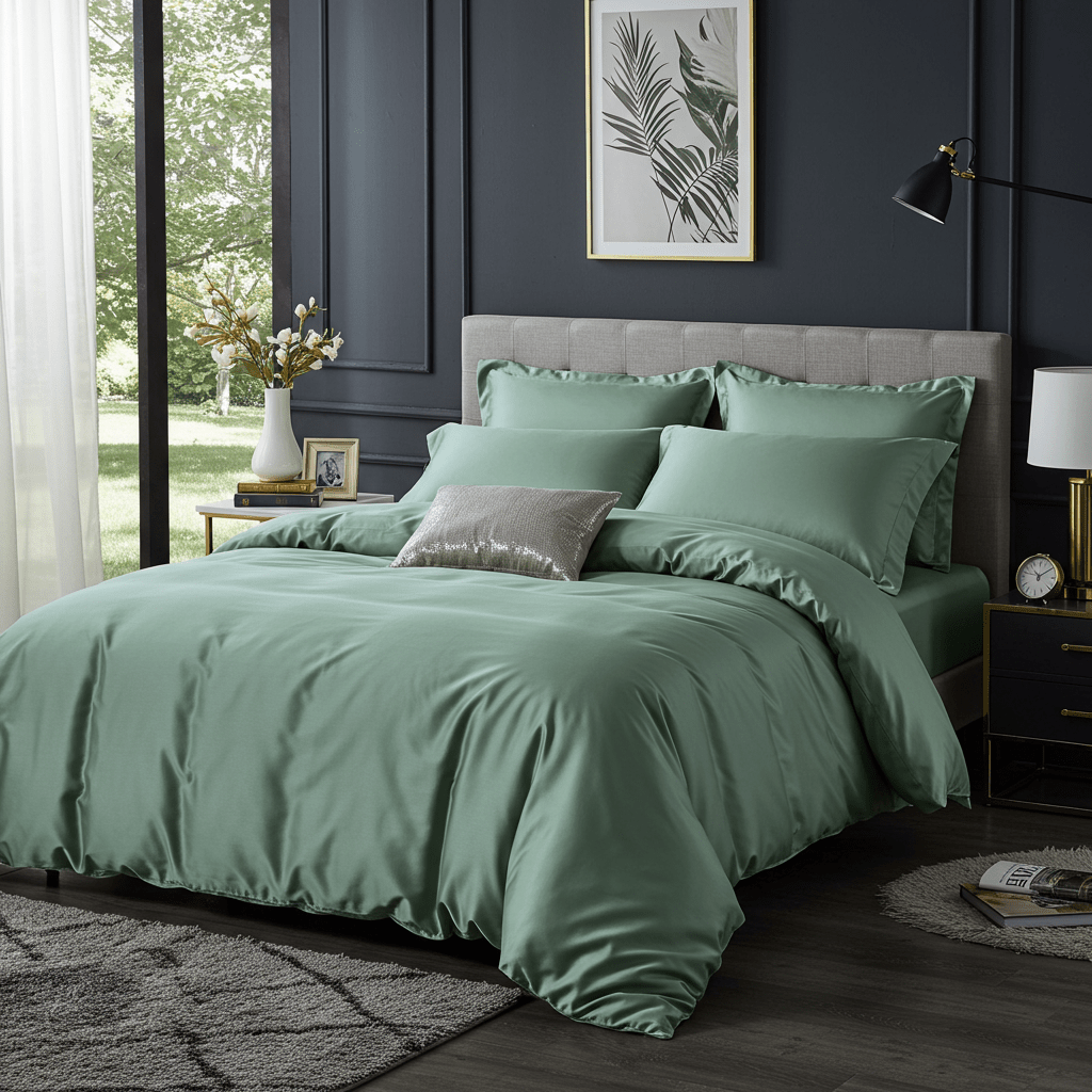 Charm Baumwolle Satin Spannbettlaken