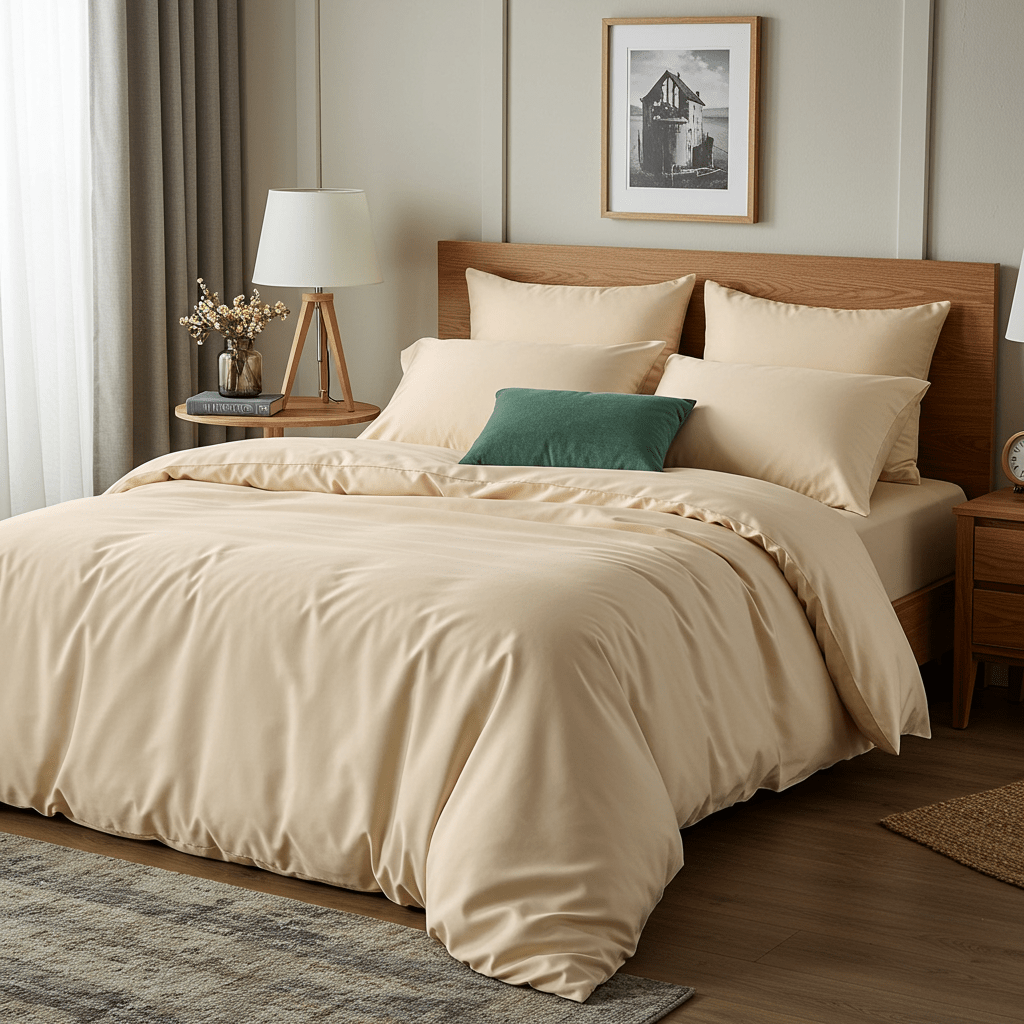 Luxe Baumwolle Satin Bettlaken