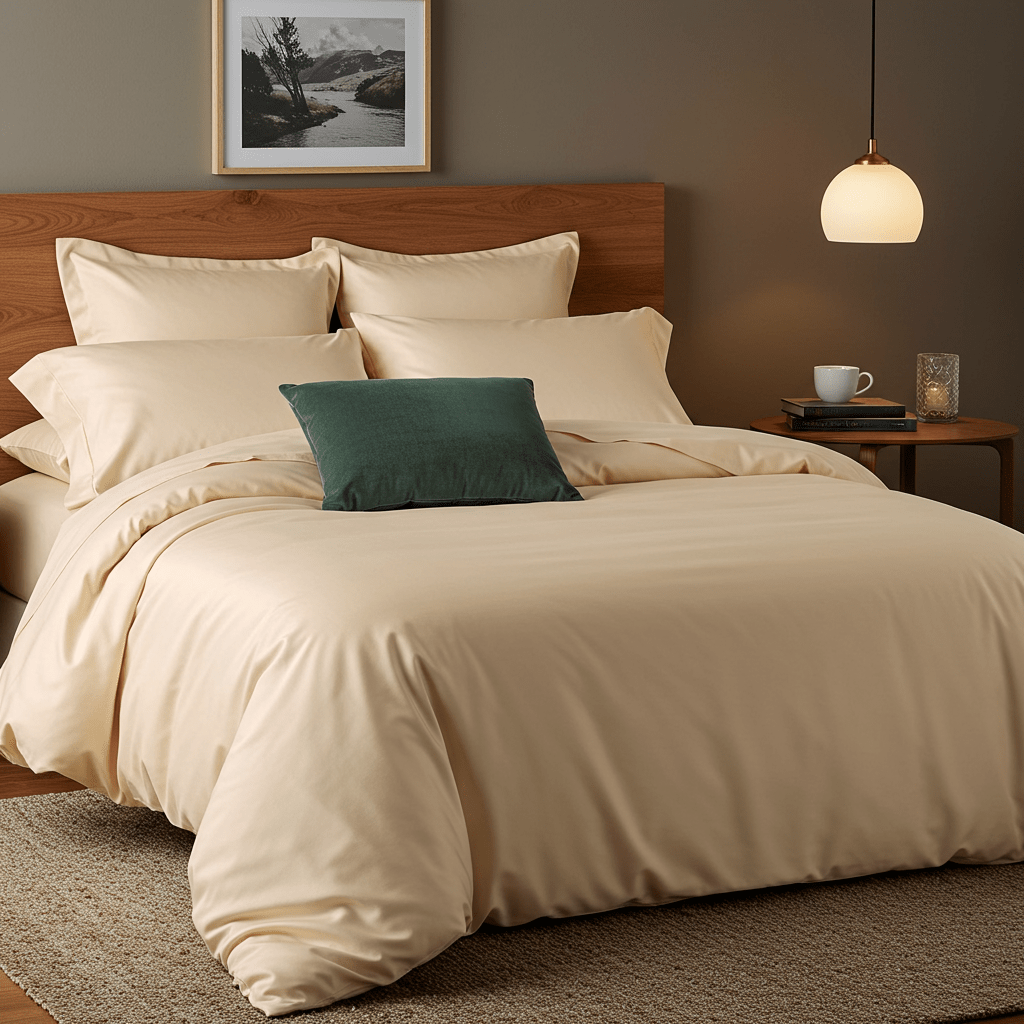 Luxe Baumwolle Satin 2-Kissenbezug Set