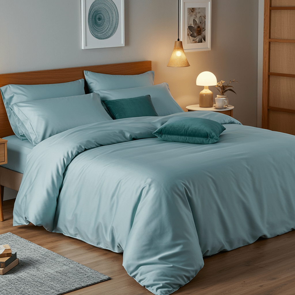Luxe Baumwolle Satin Deckenbezug