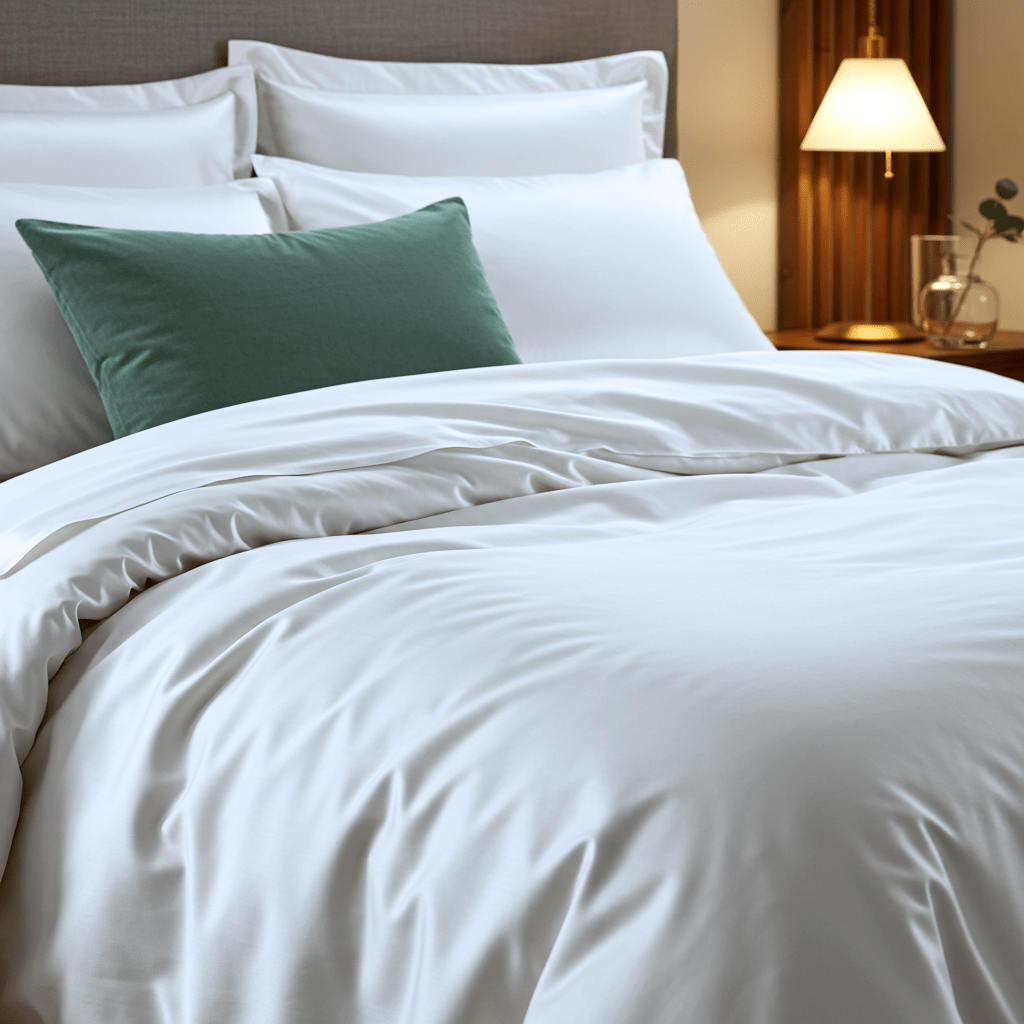 Luxe Baumwolle Satin 2-Kissenbezug Set