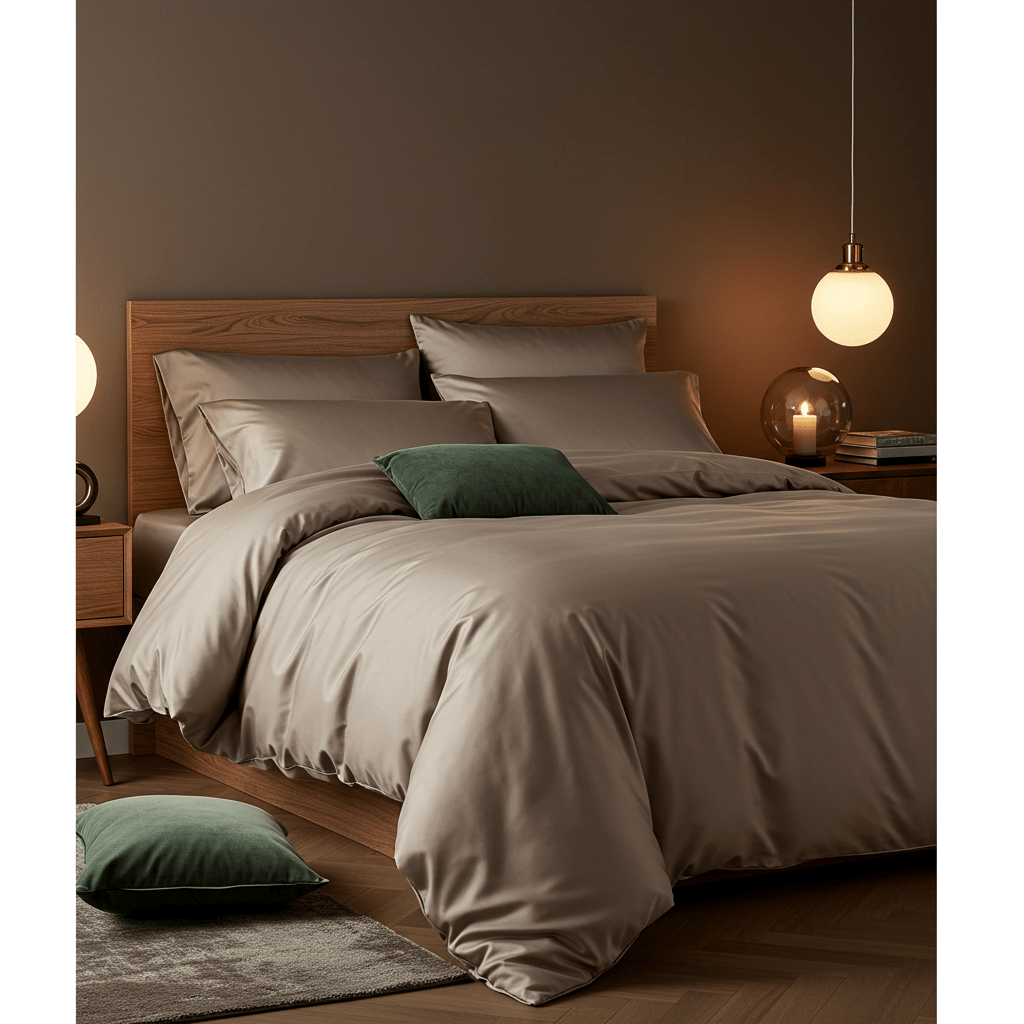 Luxe Baumwolle Satin Spannbettlaken