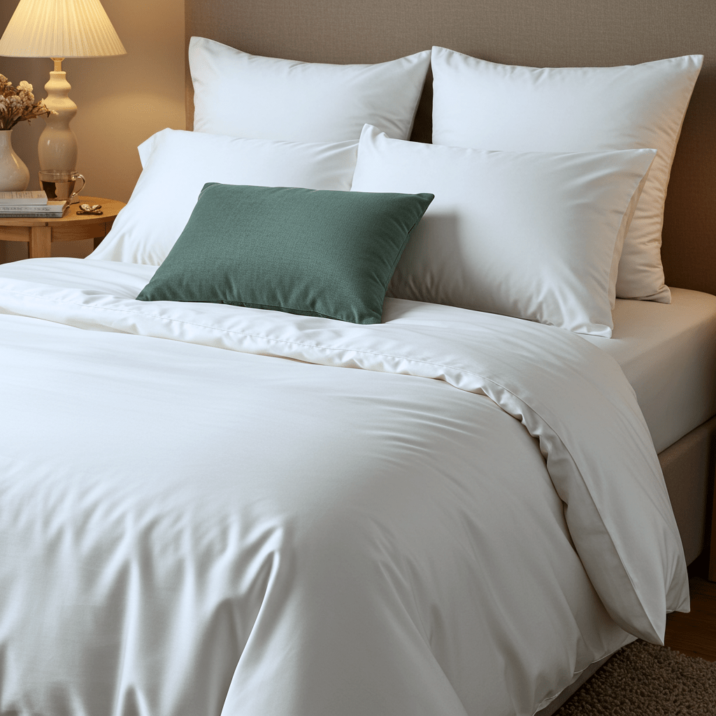 Luxe Baumwolle Satin 2-Kissenbezug Set
