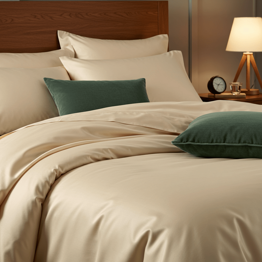 Luxe Baumwolle Satin 2-Kissenbezug Set