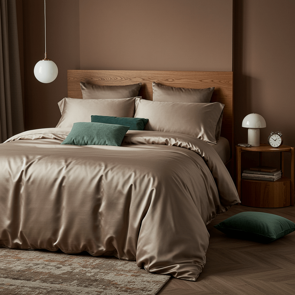 Luxe Baumwolle Satin 2-Kissenbezug Set