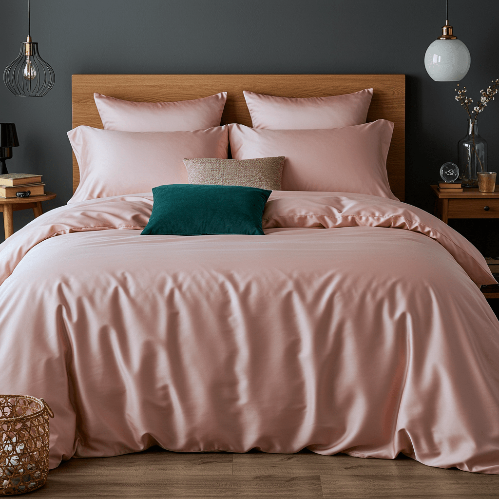 Luxe Baumwolle Satin 2-Kissenbezug Set