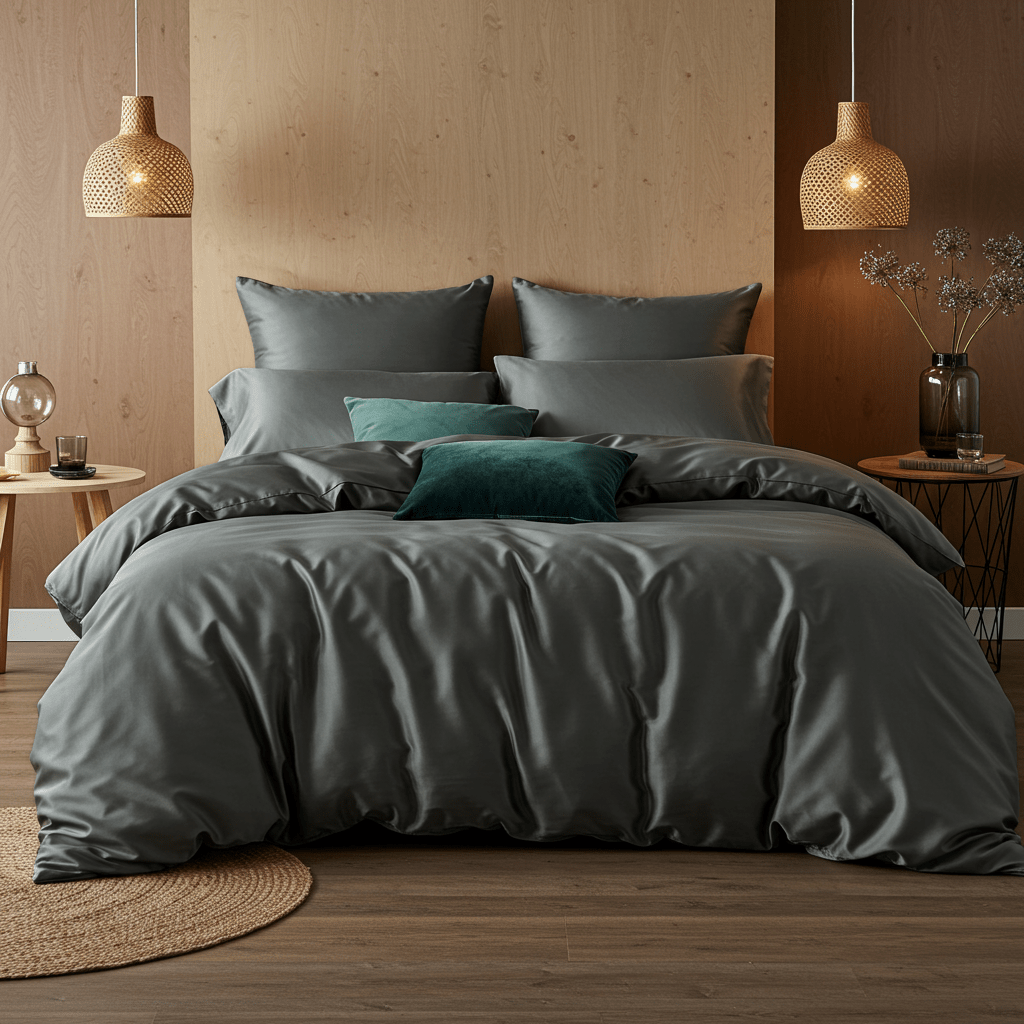 Luxe Baumwolle Satin 2-Kissenbezug Set
