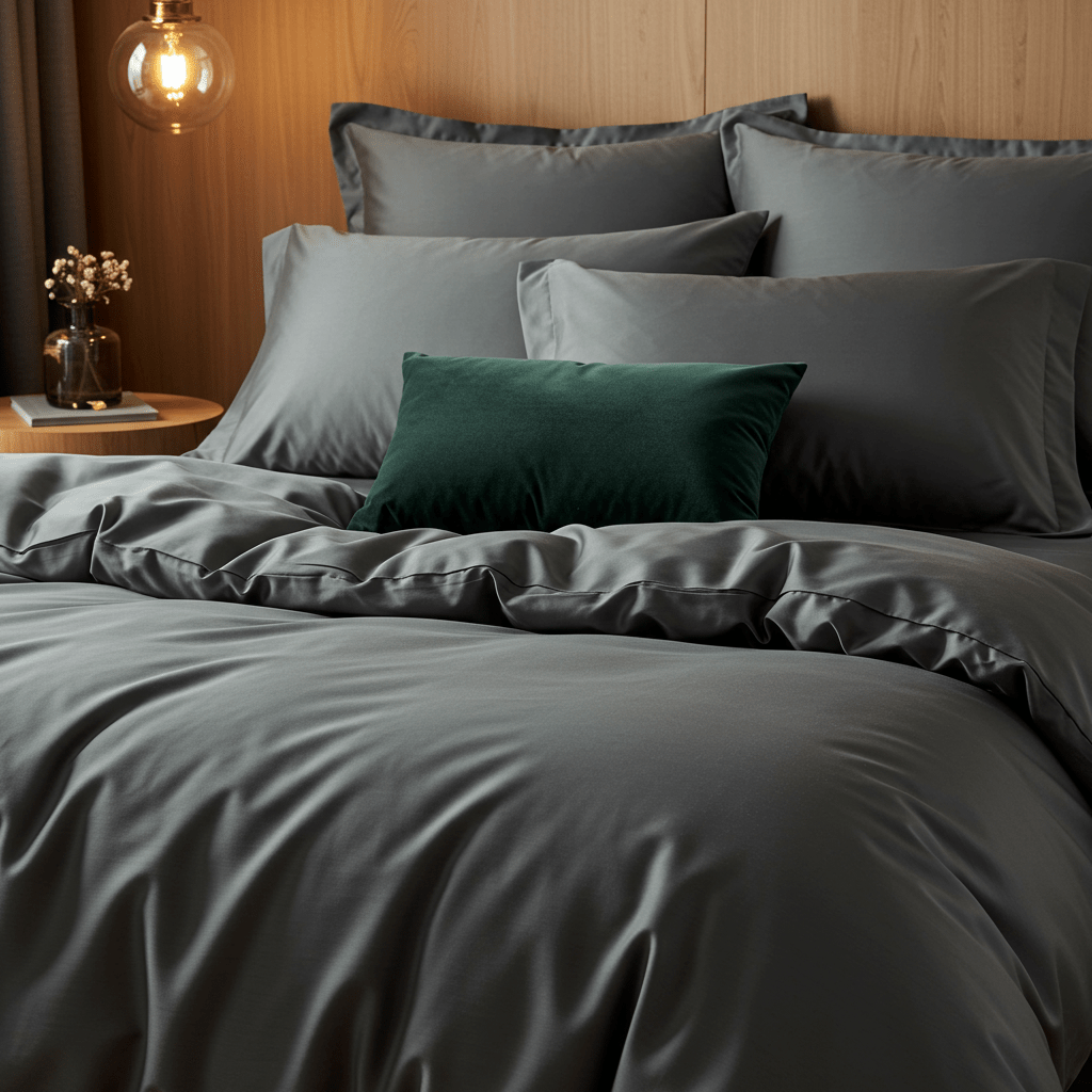 Luxe Baumwolle Satin 2-Kissenbezug Set
