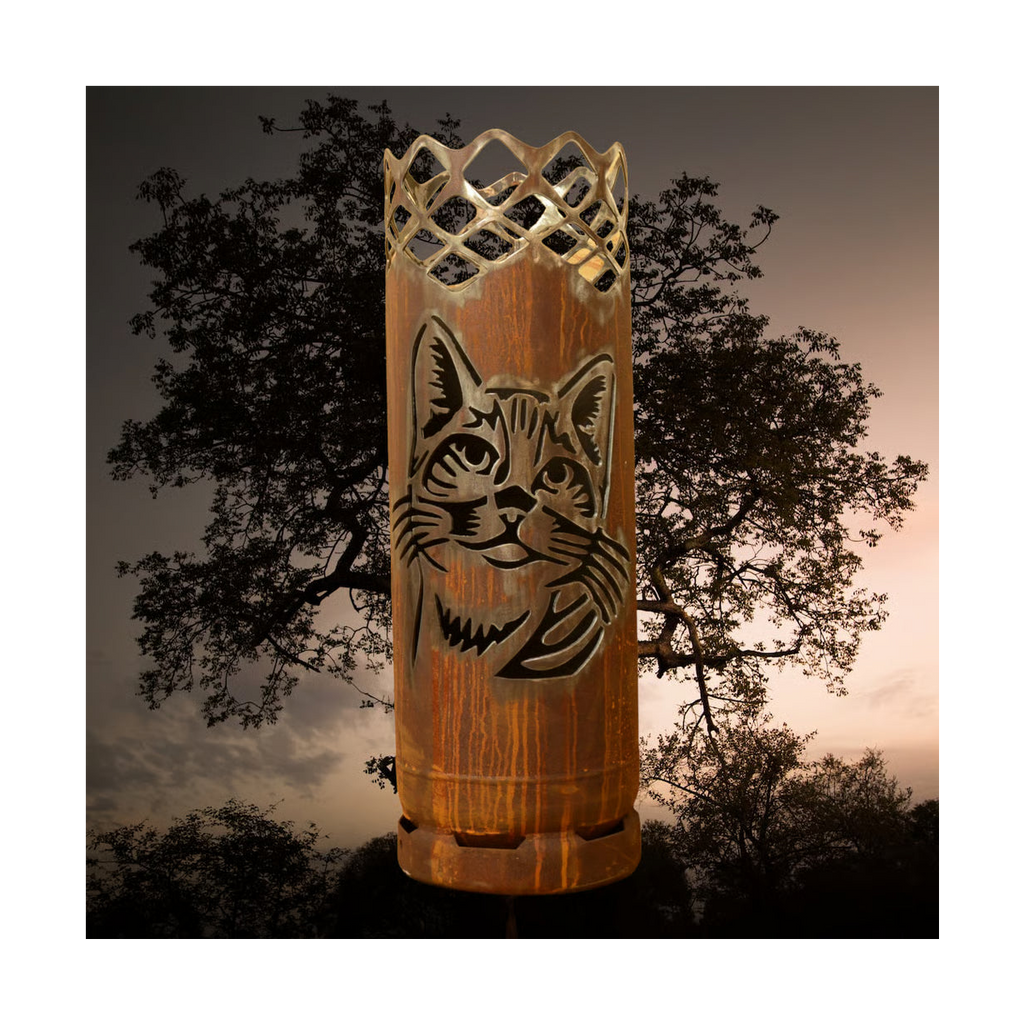 Feuertonne "Katze" (mit Rauten)