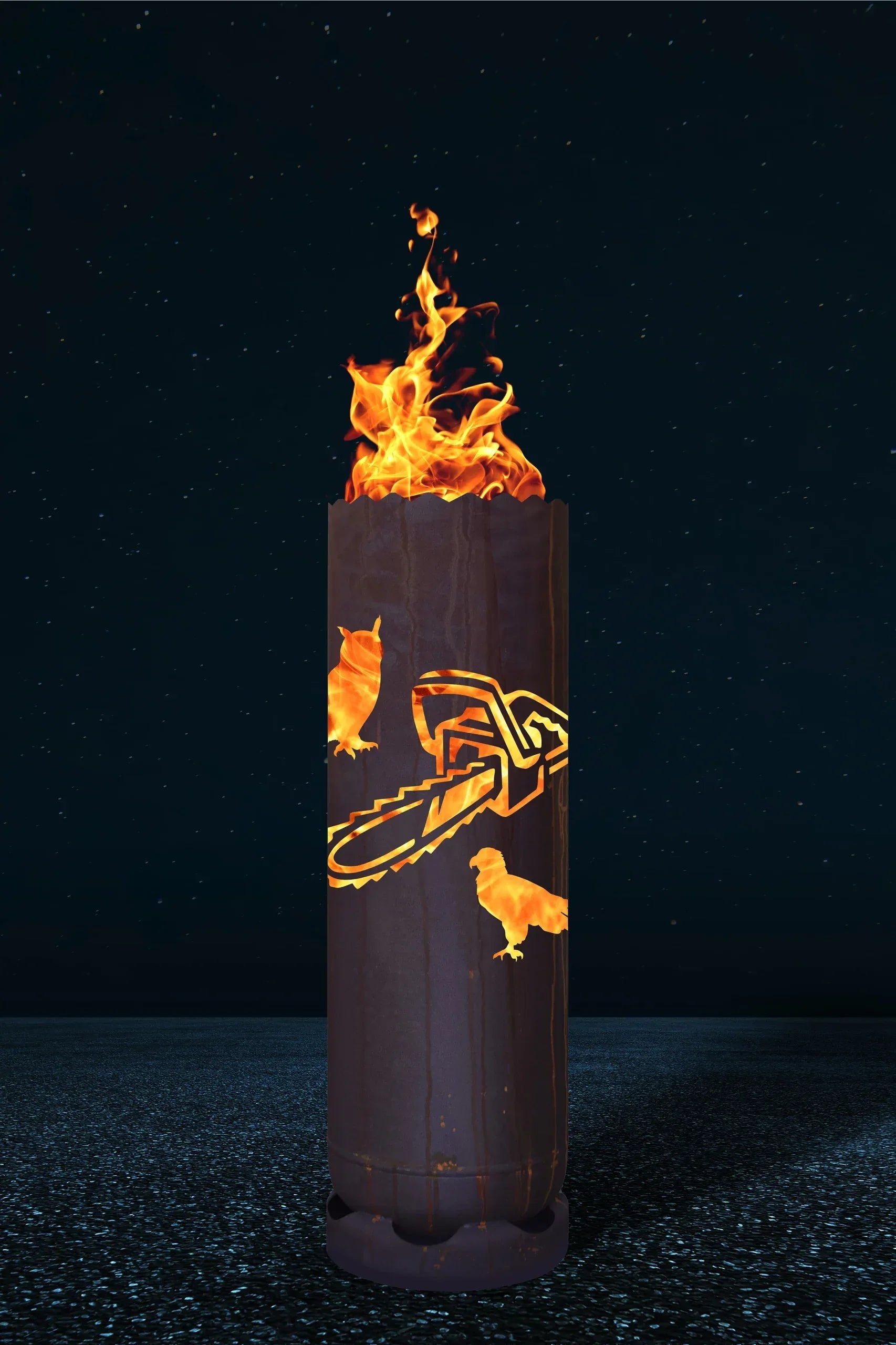 Feuertonne "Kettensäge" - feuertonnen.org