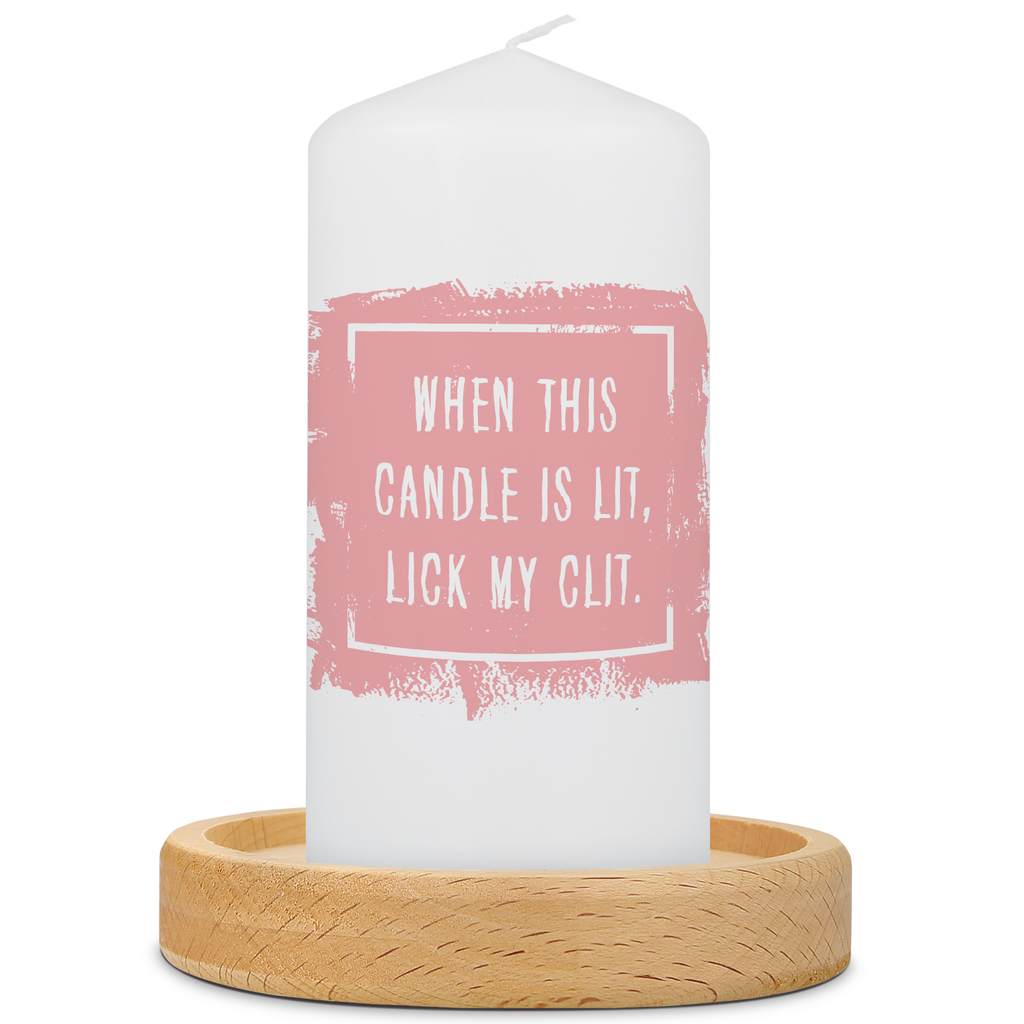 Kleine Kerze mit Spruch "When this Candle is lit"