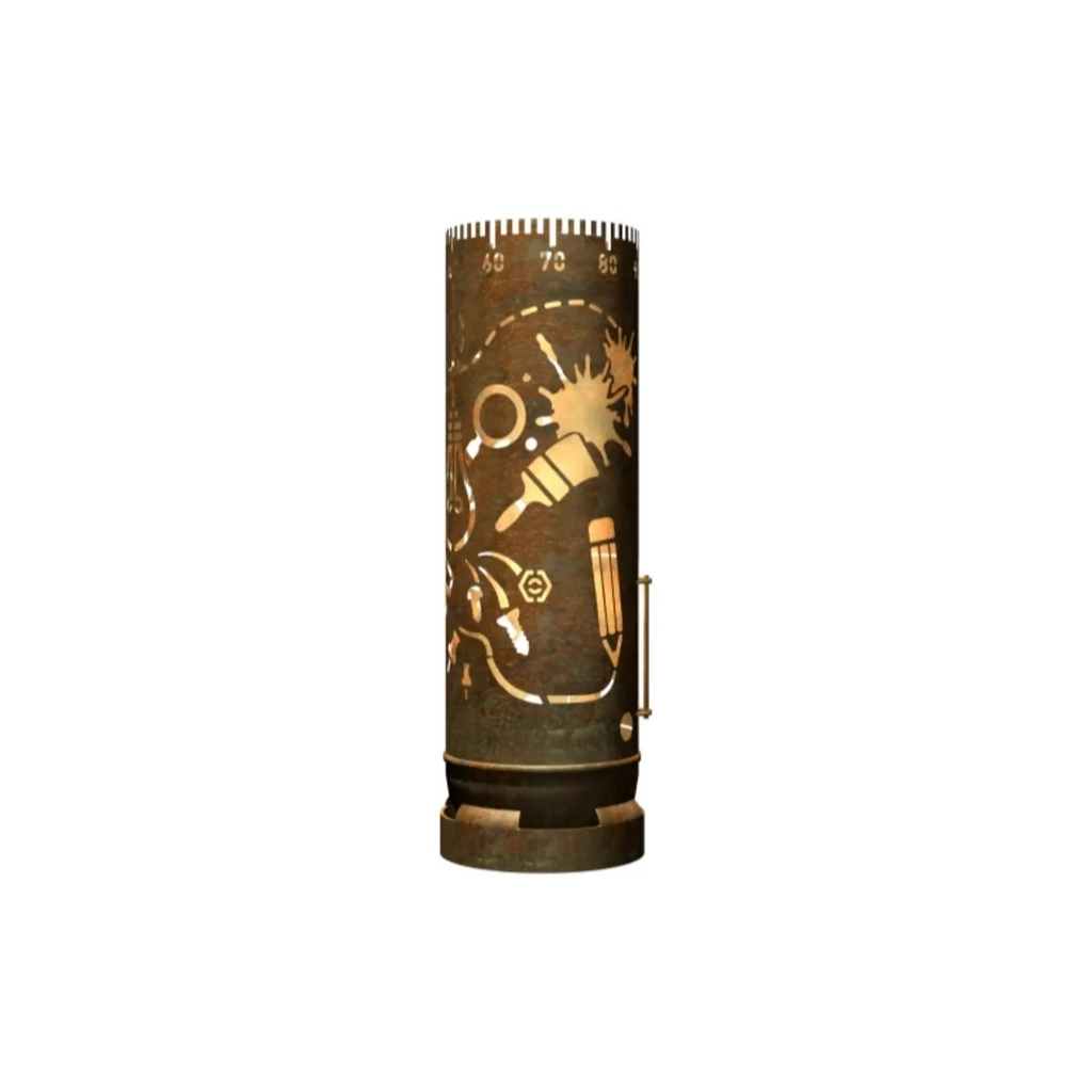Fire barrel with creative design