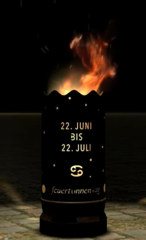 Dropslik Feuertonne "Sternzeichen Krebs" - feuertonnen.org