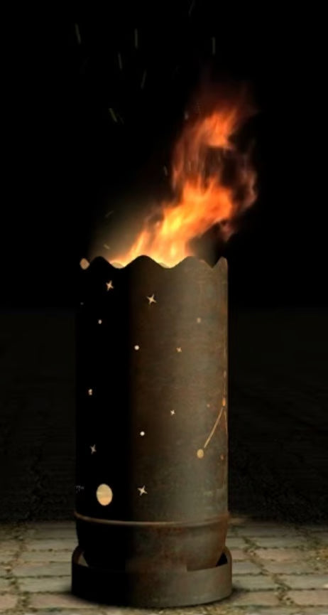 Dropslik Feuertonne "Sternzeichen Krebs" - feuertonnen.org