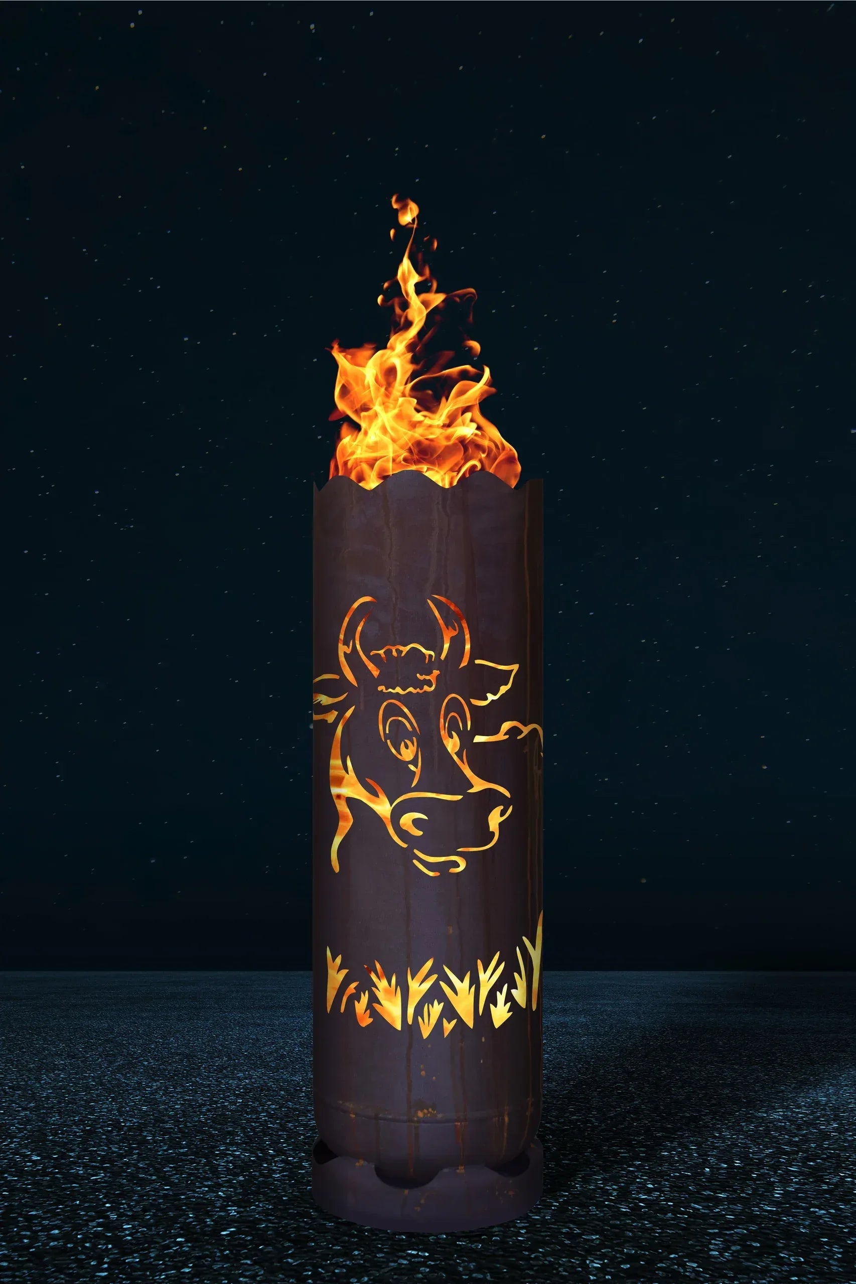 Feuertonne "Kuh" - feuertonnen.org