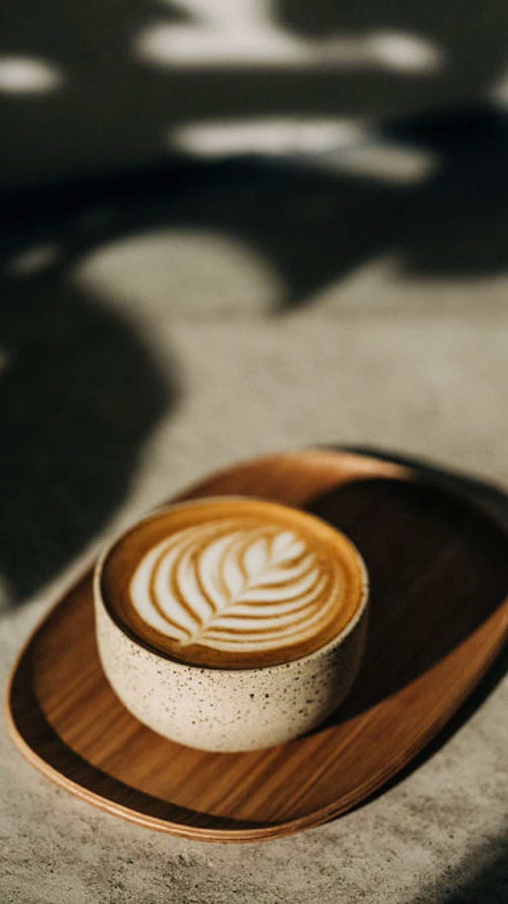 KUMO Cappuccino blau | handgemachte Tasse