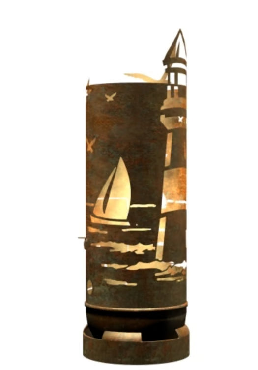 Feuertonne Leuchtturm exklusiv Design - feuertonnen.org