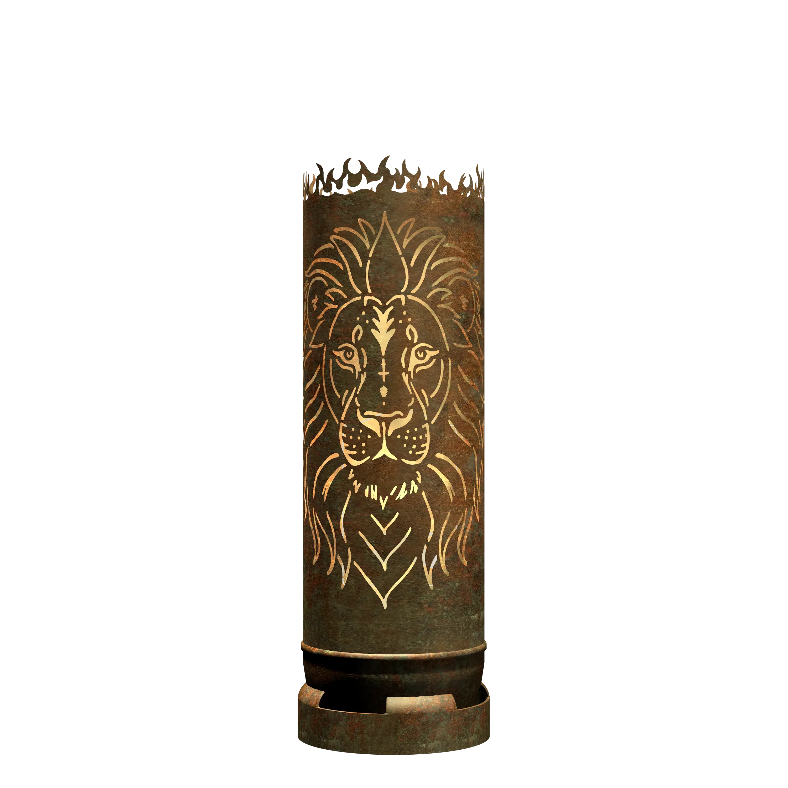 Feuertonne Löwe - feuertonnen.org