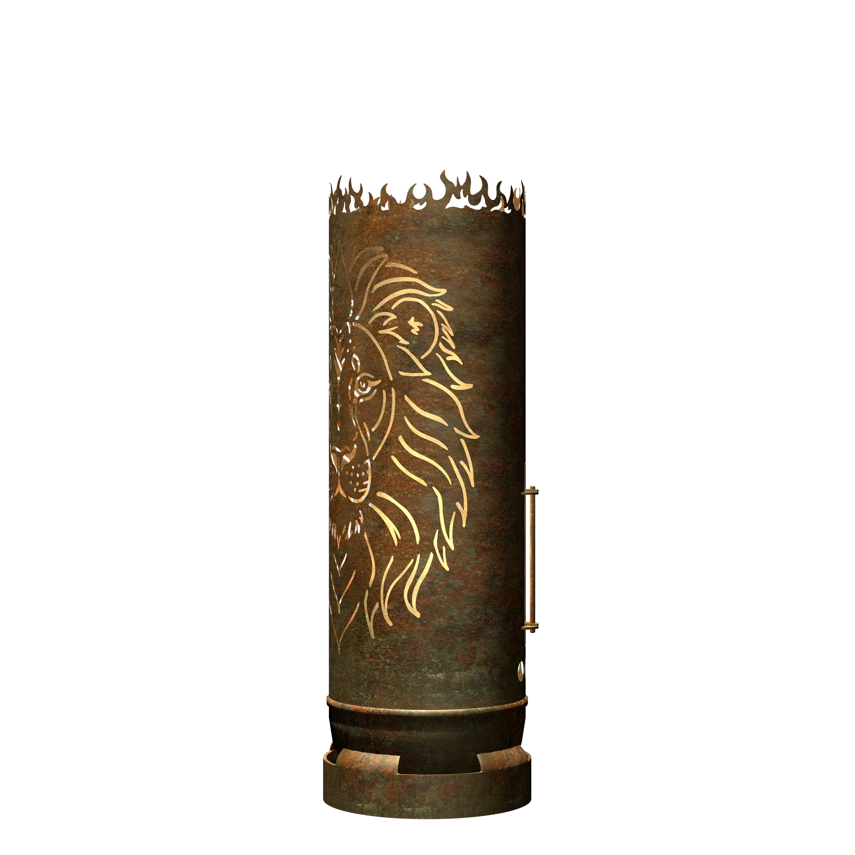 Feuertonne Löwe - feuertonnen.org