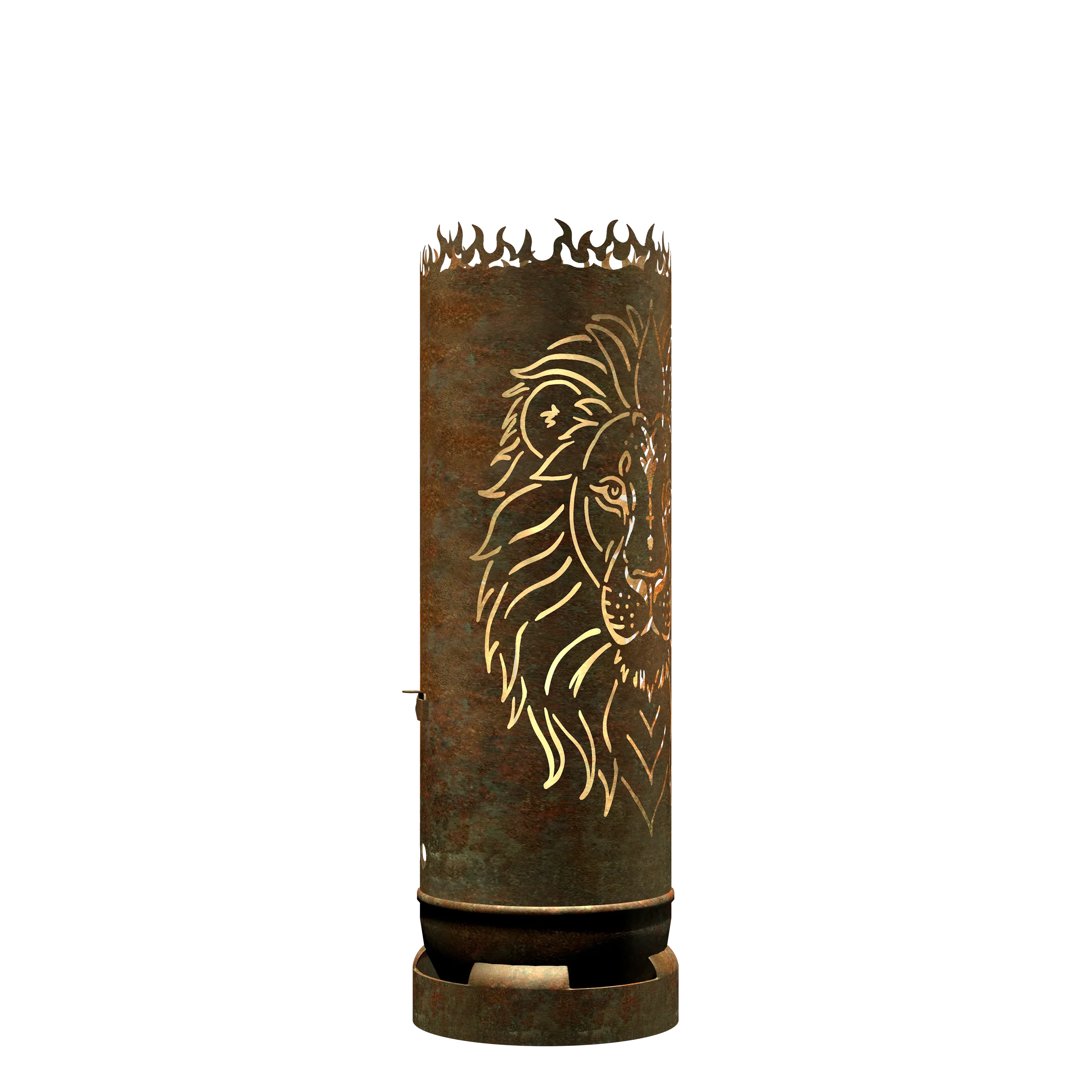 Feuertonne Löwe - feuertonnen.org