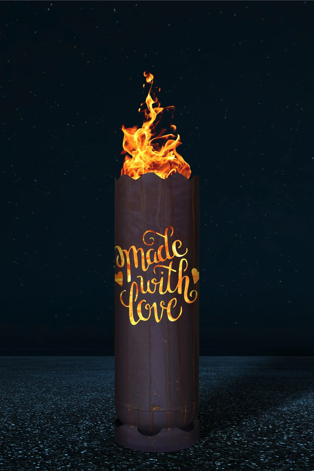 Feuertonne "made with love" - feuertonnen.org