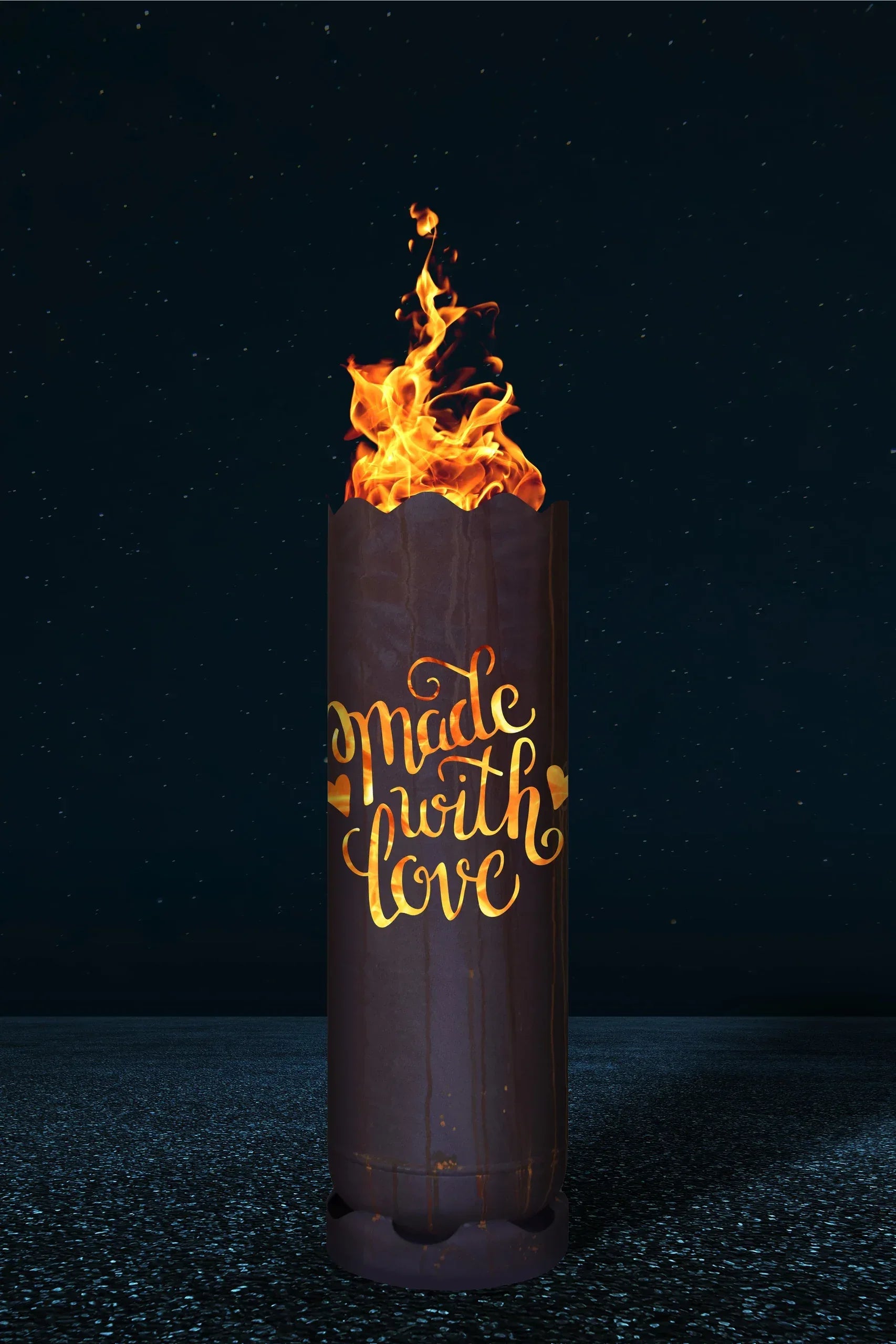 Feuertonne "made with love" - feuertonnen.org