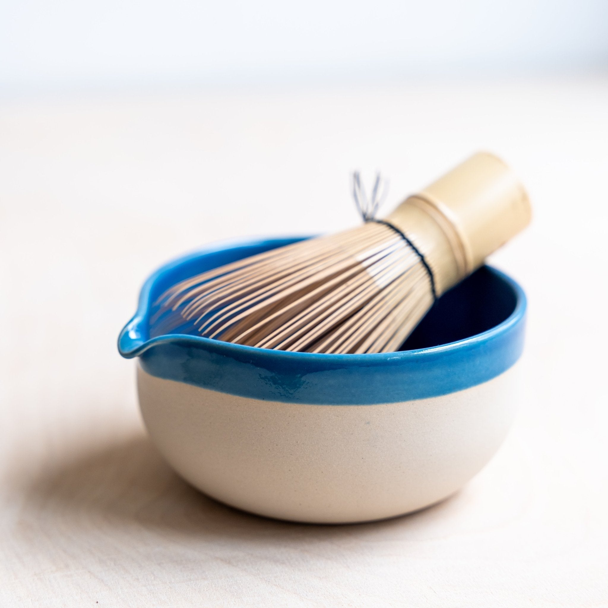 Matcha Chawan blau | handgemachte Matcha Schale