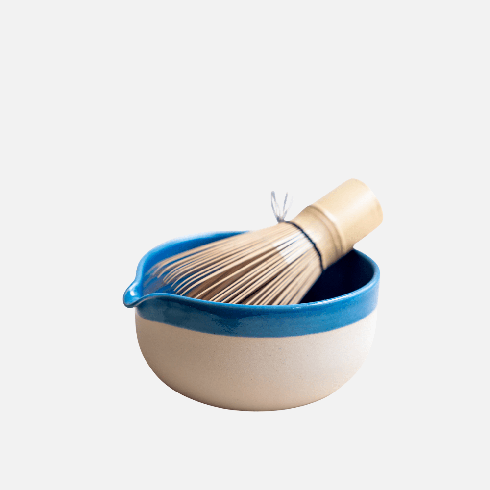 Matcha Chawan blau | handgemachte Matcha Schale
