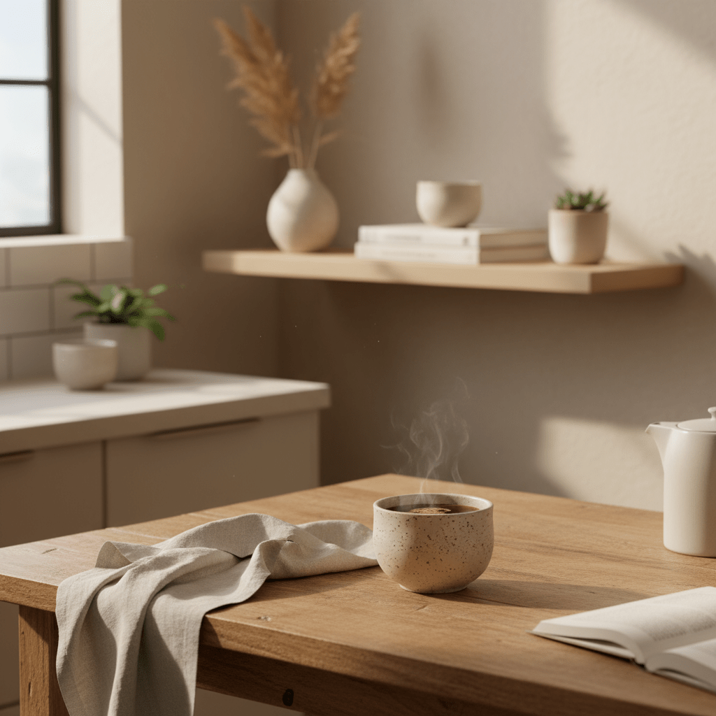 OCHA mit Spots | handgemachte Teetasse (Matcha)