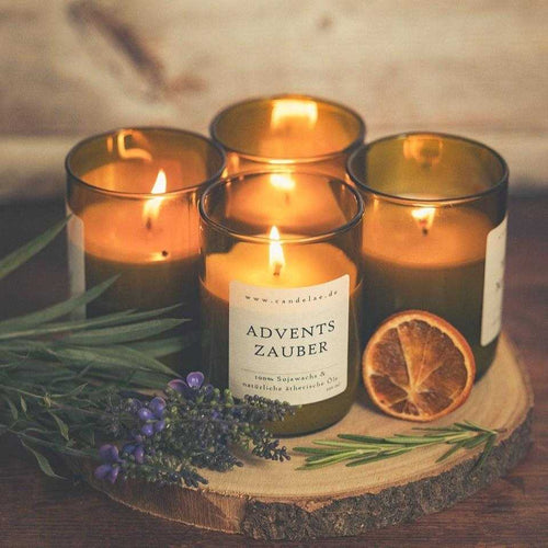 Adventszauber Duftkerze – Natürliche Sojawachs Kerze für stimmungsvolle Adventsabende
