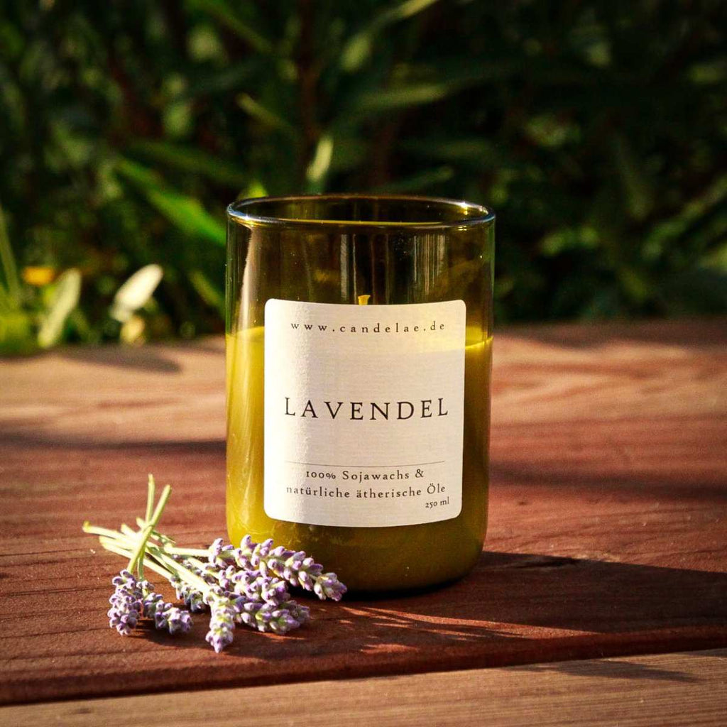 Lavendel Duftkerze – Natürliche Sojawachs Kerze für Entspannung pur