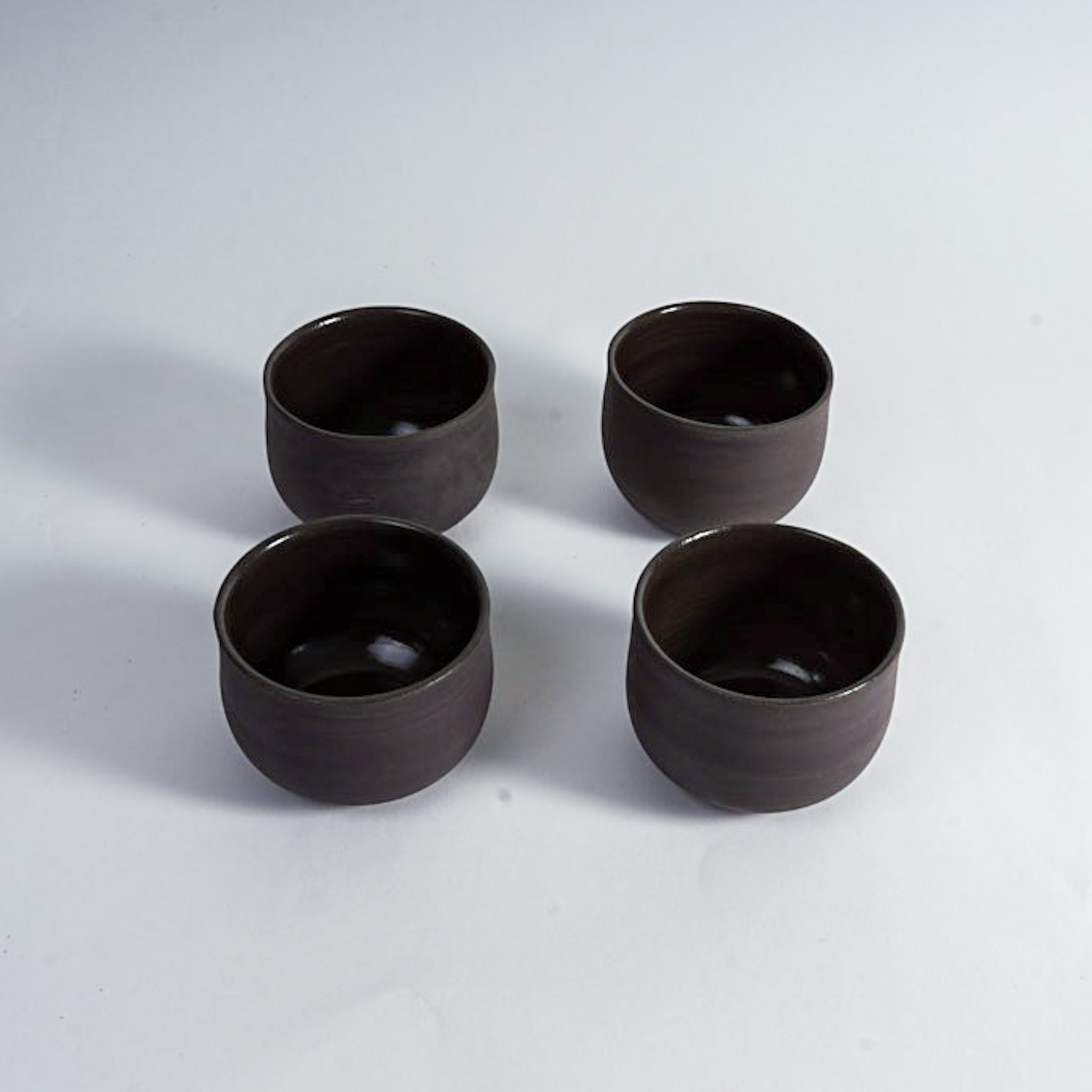 OCHA grau/schwarz | handgemachte Teetasse (Matcha)