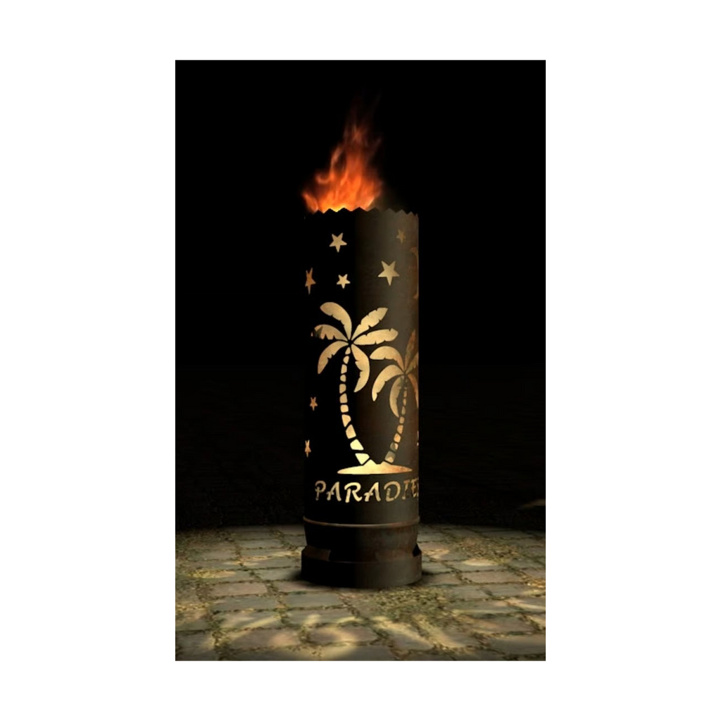 Feuertonne "Paradies" (Rundummotiv)