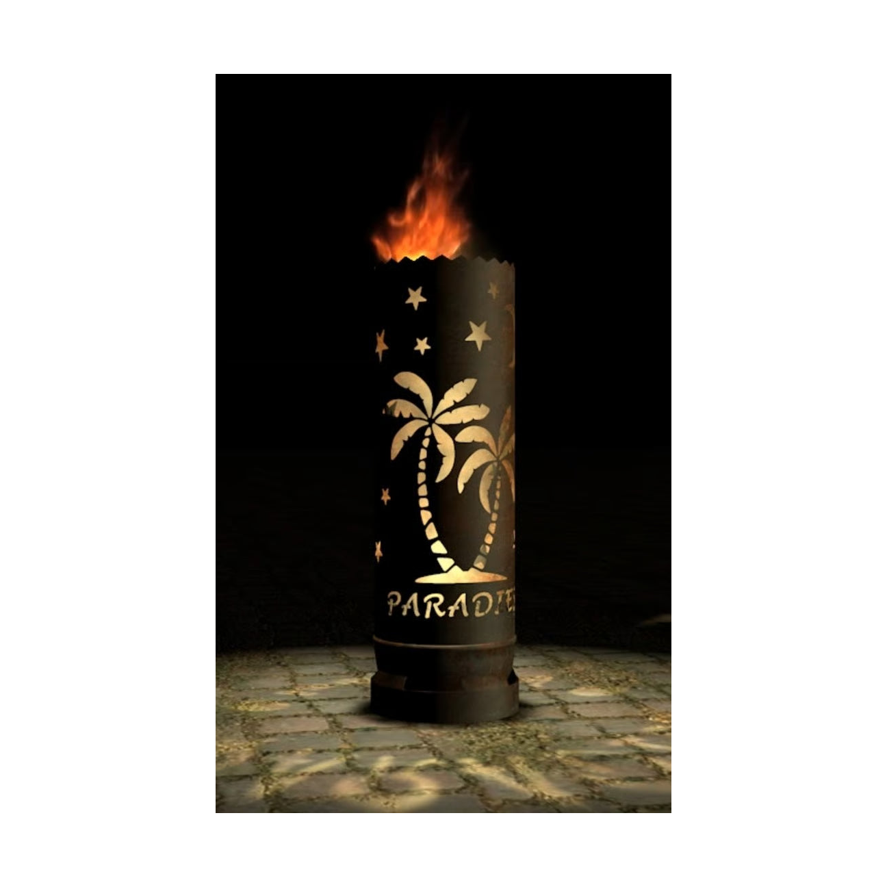 Feuertonne "Paradies" (Rundummotiv)