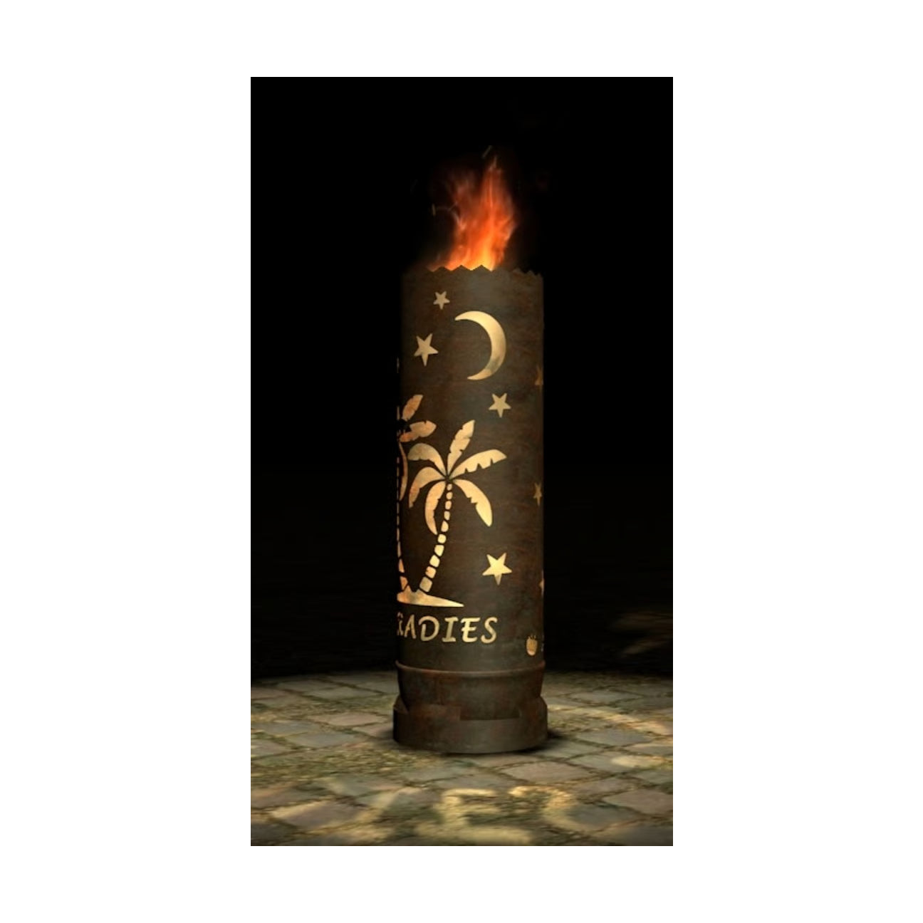 Feuertonne "Paradies" (Rundummotiv)